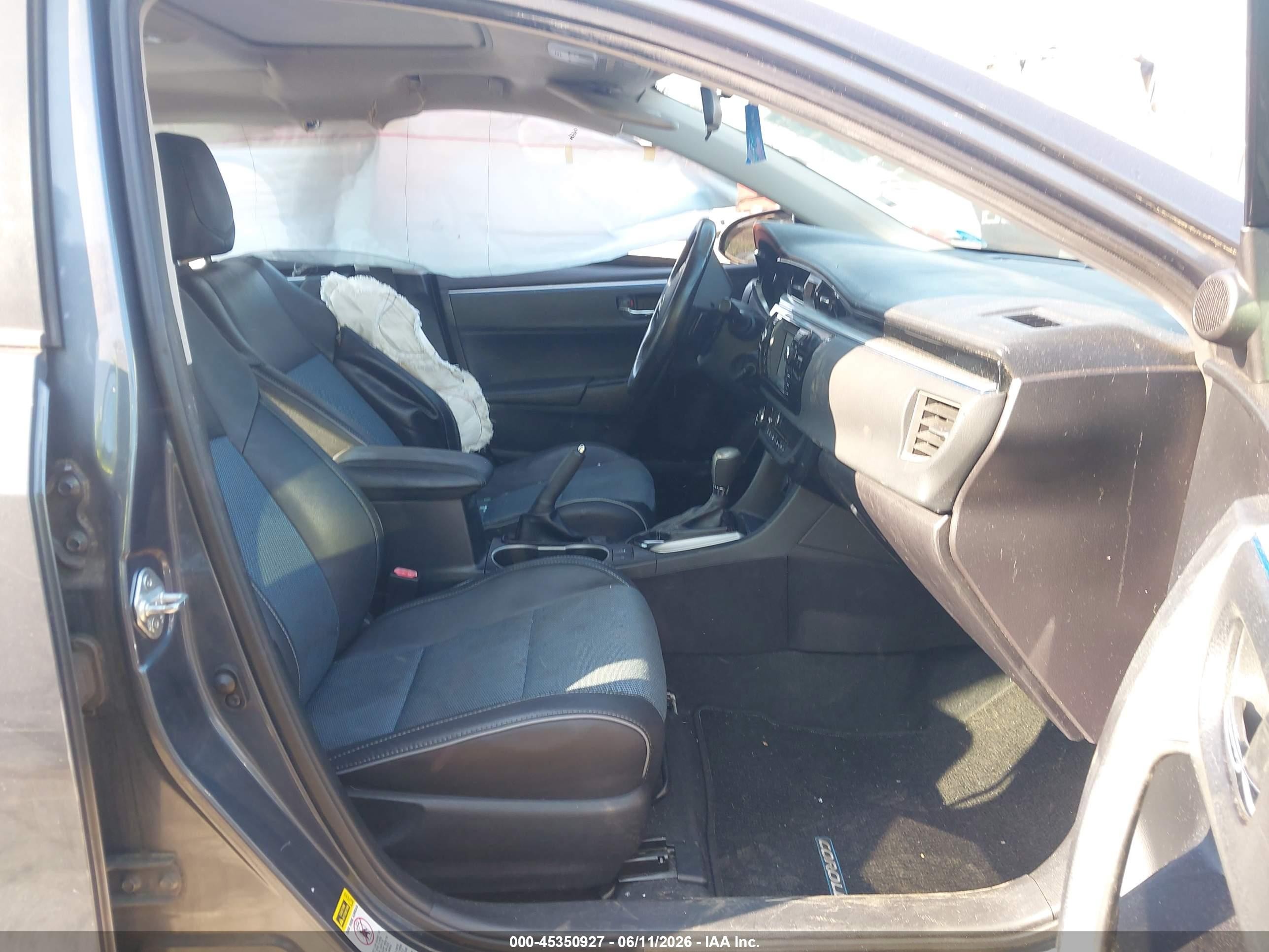 2014 Toyota Corolla S Plus Gray vin: 2T1BURHE6EC023751