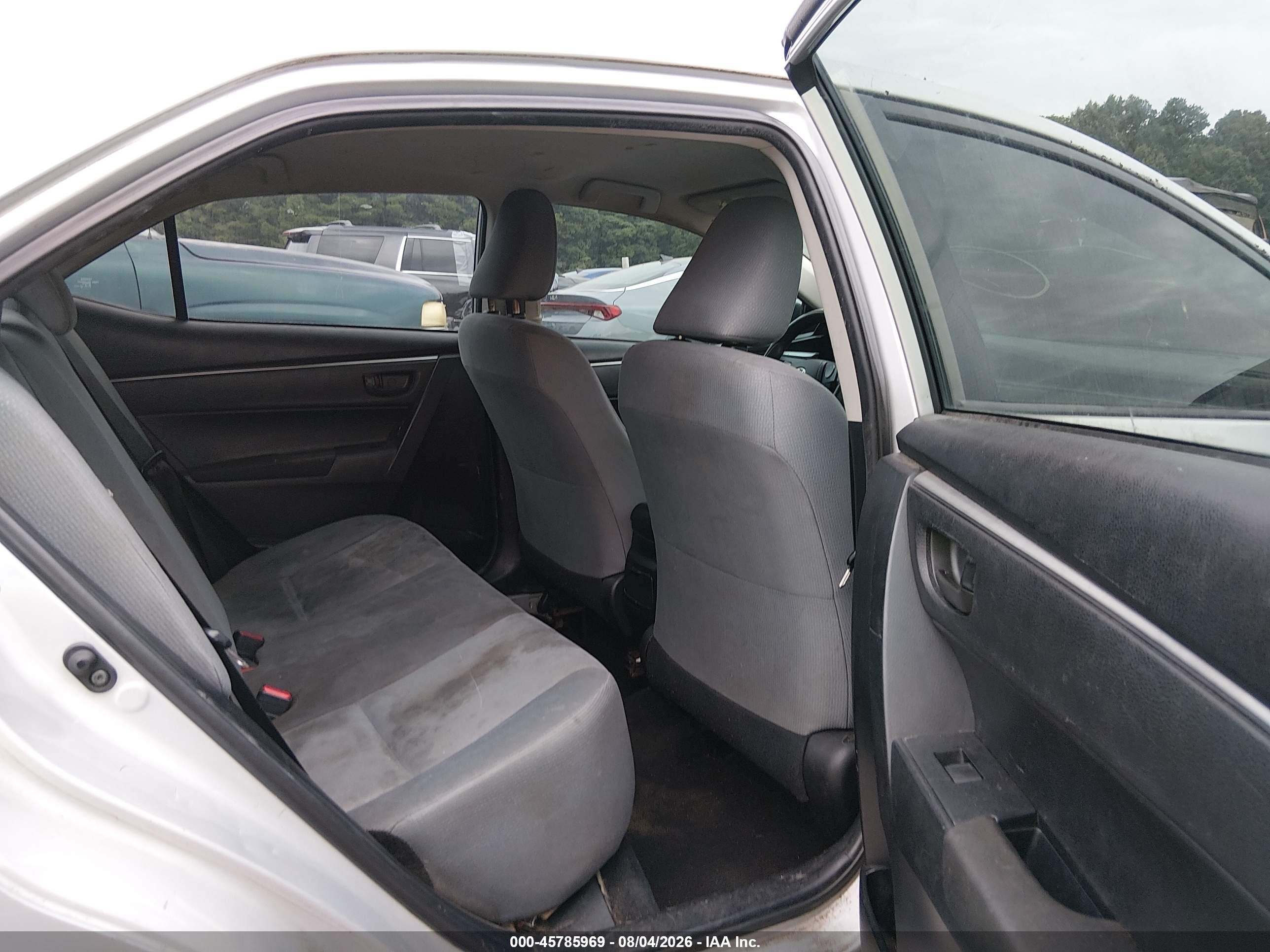 2014 Toyota Corolla L Серебряный vin: 2T1BURHE6EC030974