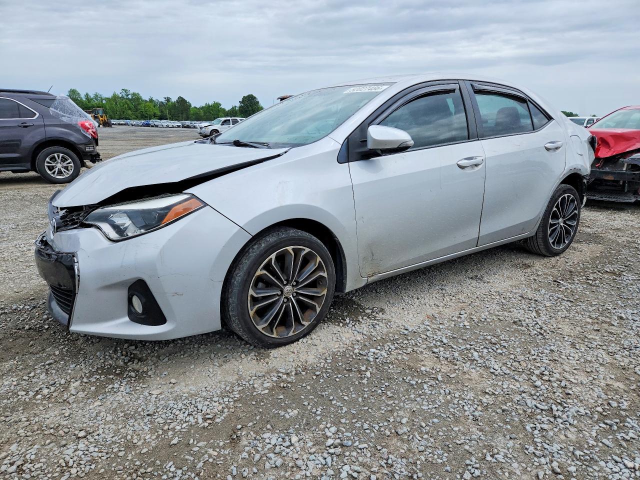 2014 Toyota Corolla S Plus Silver vin: 2T1BURHE6EC032420