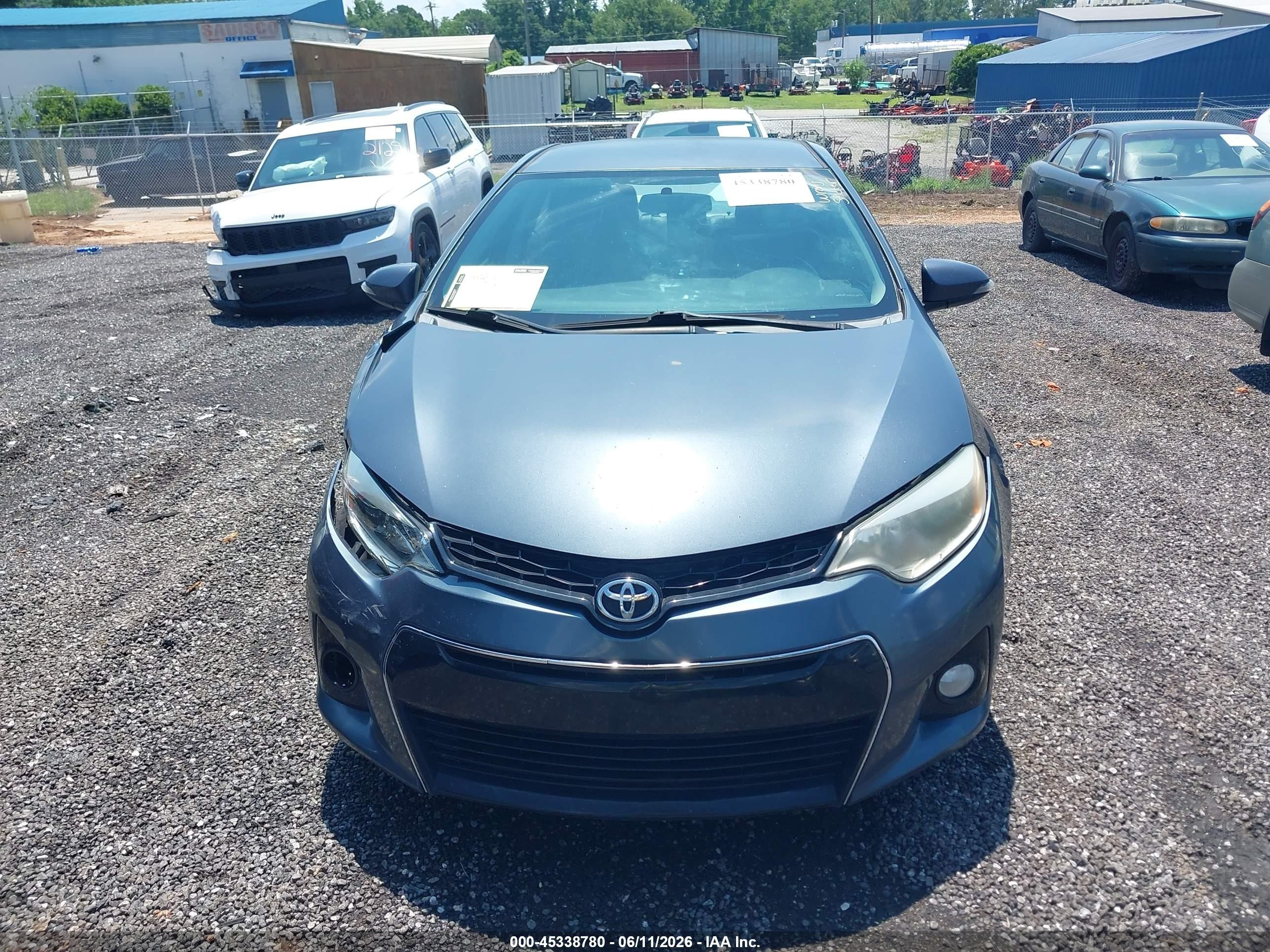 2014 Toyota Corolla S Plus Blue vin: 2T1BURHE6EC038752