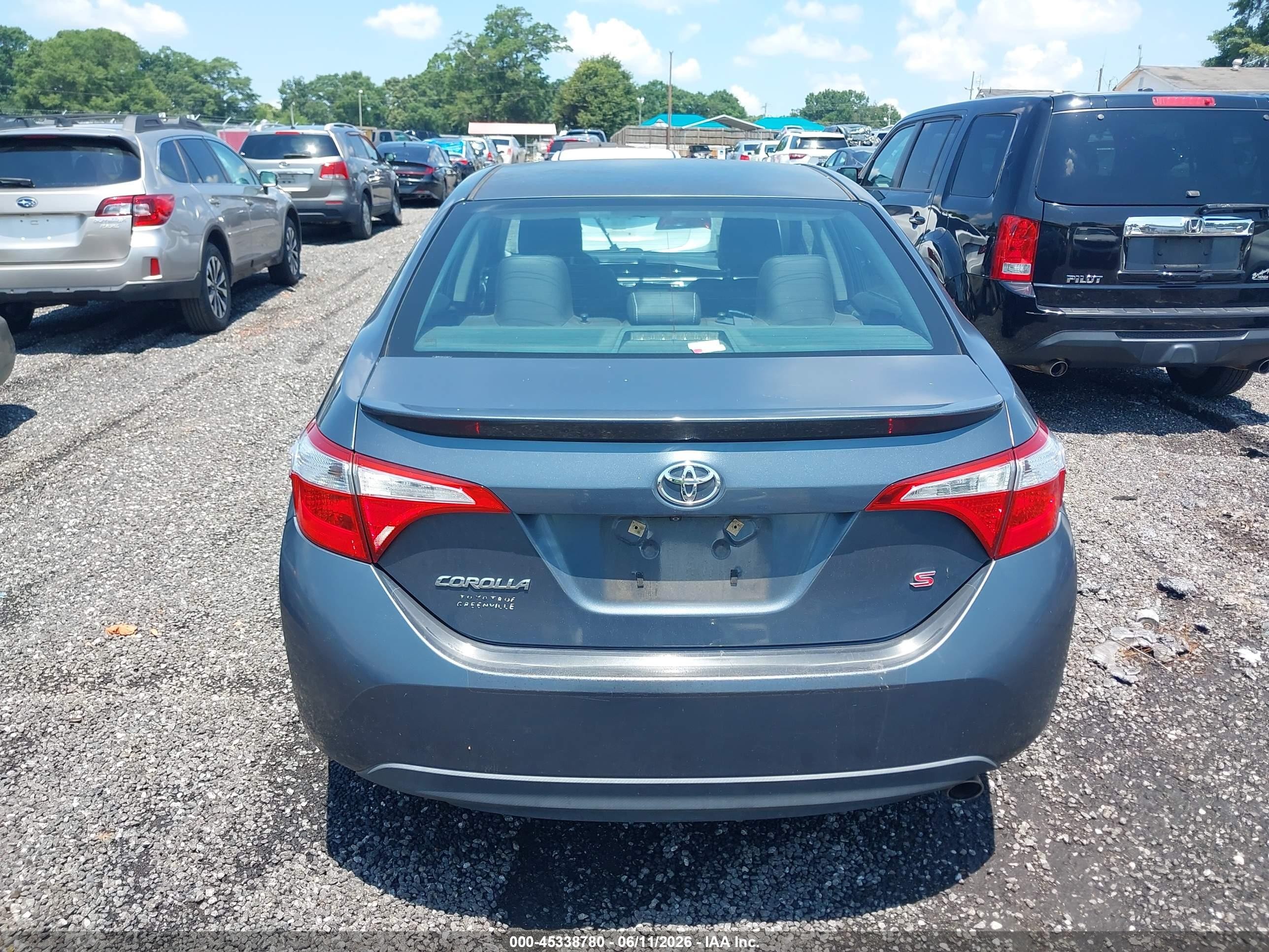 2014 Toyota Corolla S Plus Blue vin: 2T1BURHE6EC038752