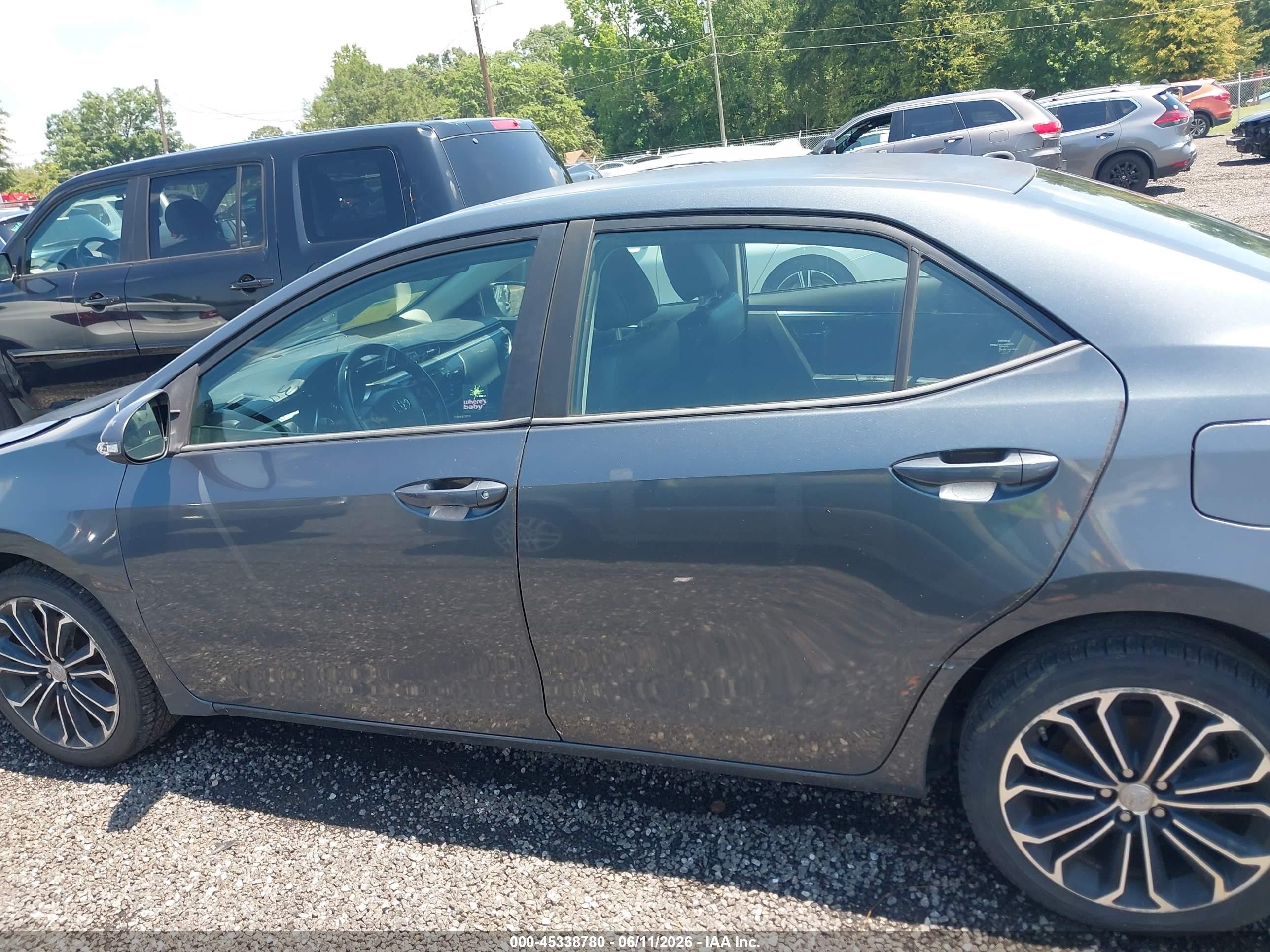 2014 Toyota Corolla S Plus Blue vin: 2T1BURHE6EC038752