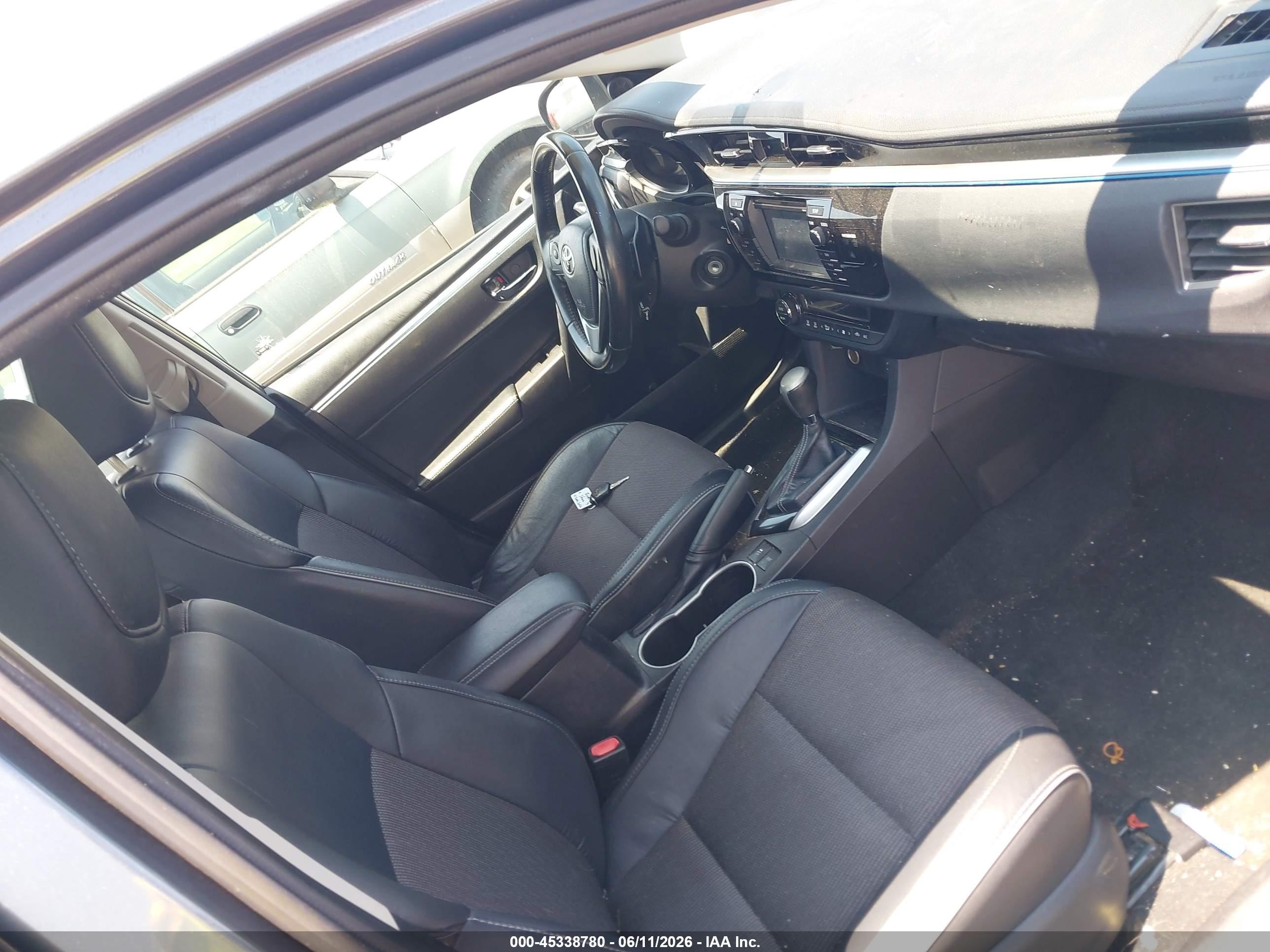 2014 Toyota Corolla S Plus Blue vin: 2T1BURHE6EC038752