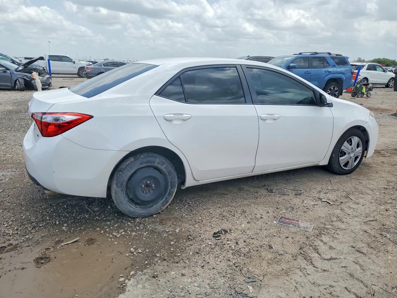 2014 Toyota Corolla Le White vin: 2T1BURHE6EC045832