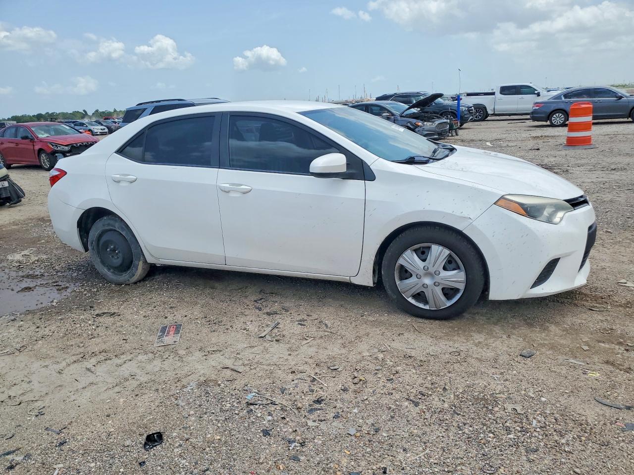 2014 Toyota Corolla Le White vin: 2T1BURHE6EC045832