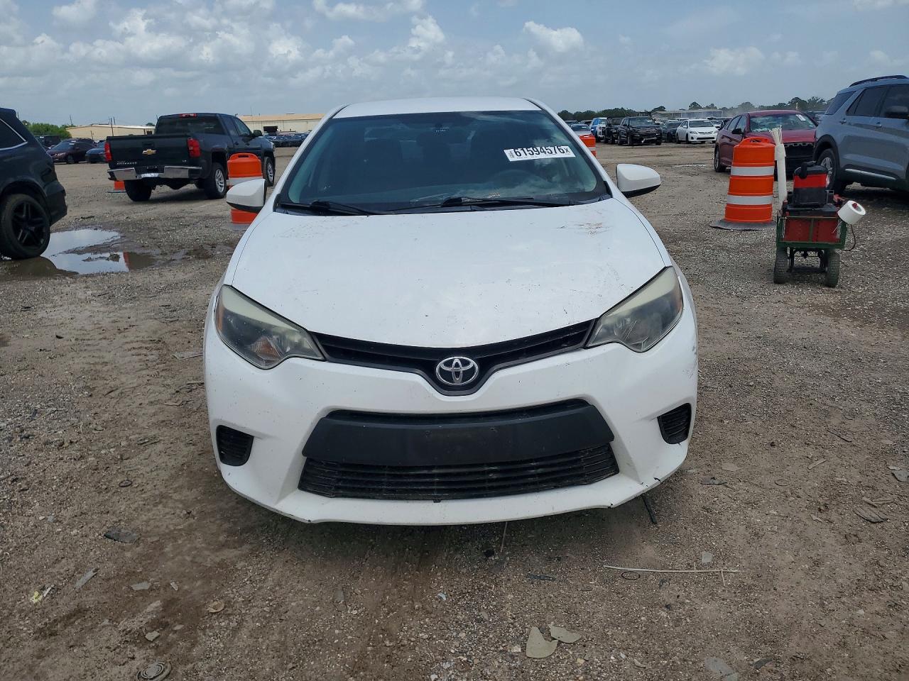 2014 Toyota Corolla Le White vin: 2T1BURHE6EC045832