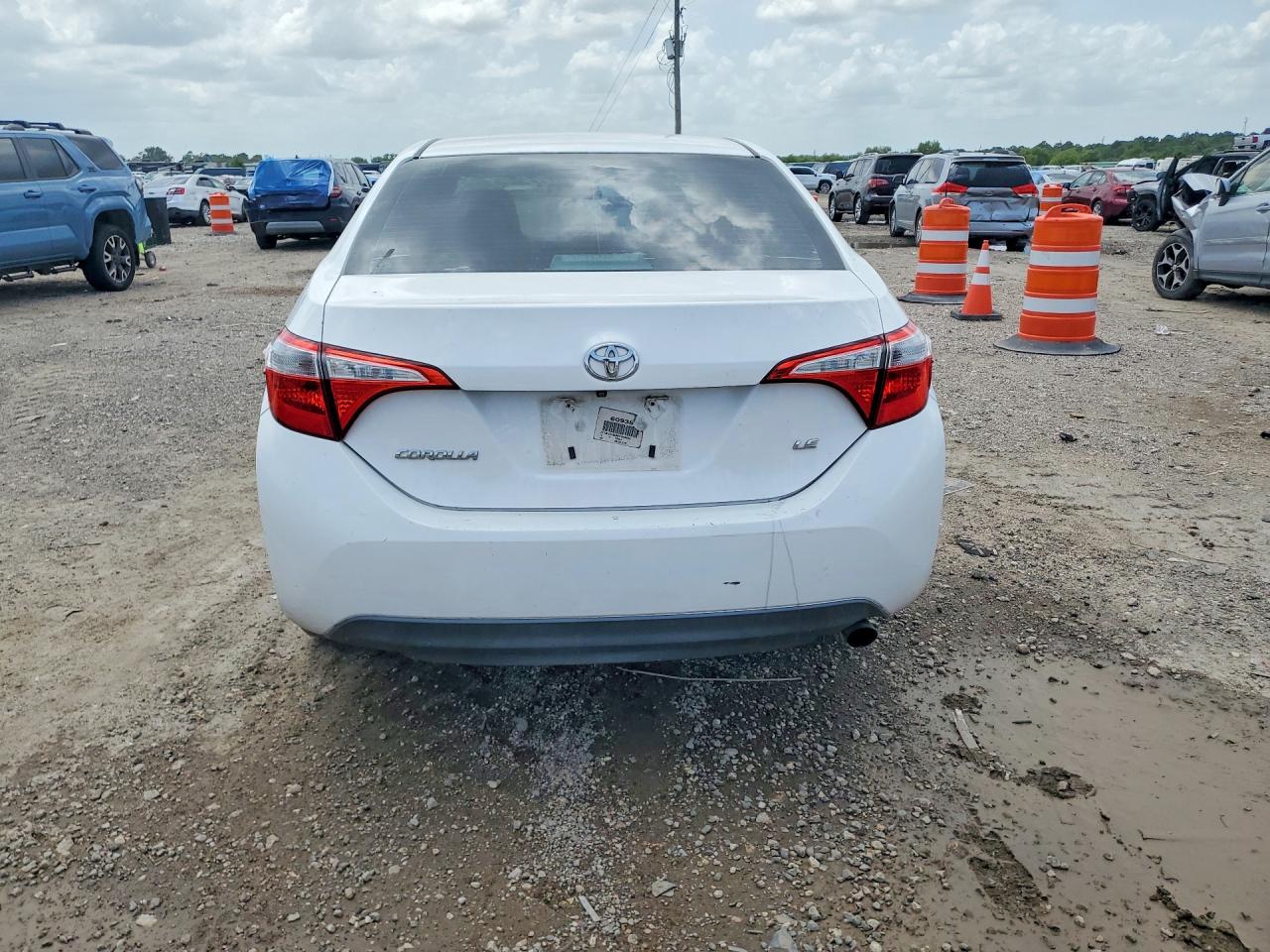 2014 Toyota Corolla Le White vin: 2T1BURHE6EC045832