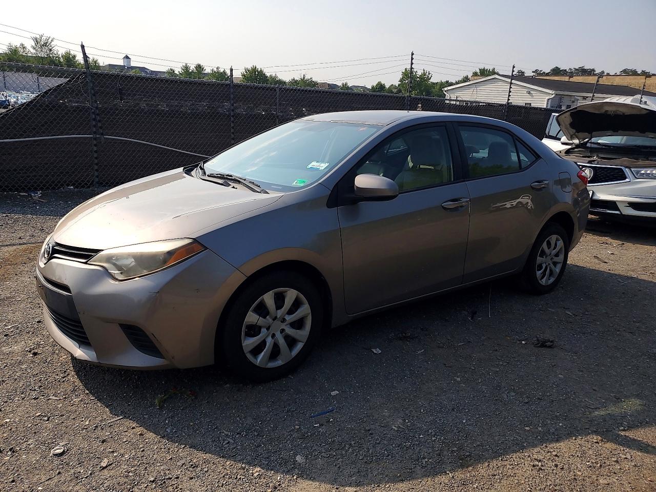 2014 Toyota Corolla Le Gray vin: 2T1BURHE6EC054546