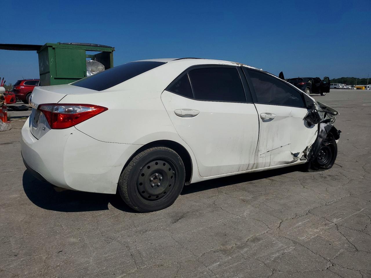 2014 Toyota Corolla Le White vin: 2T1BURHE6EC054739