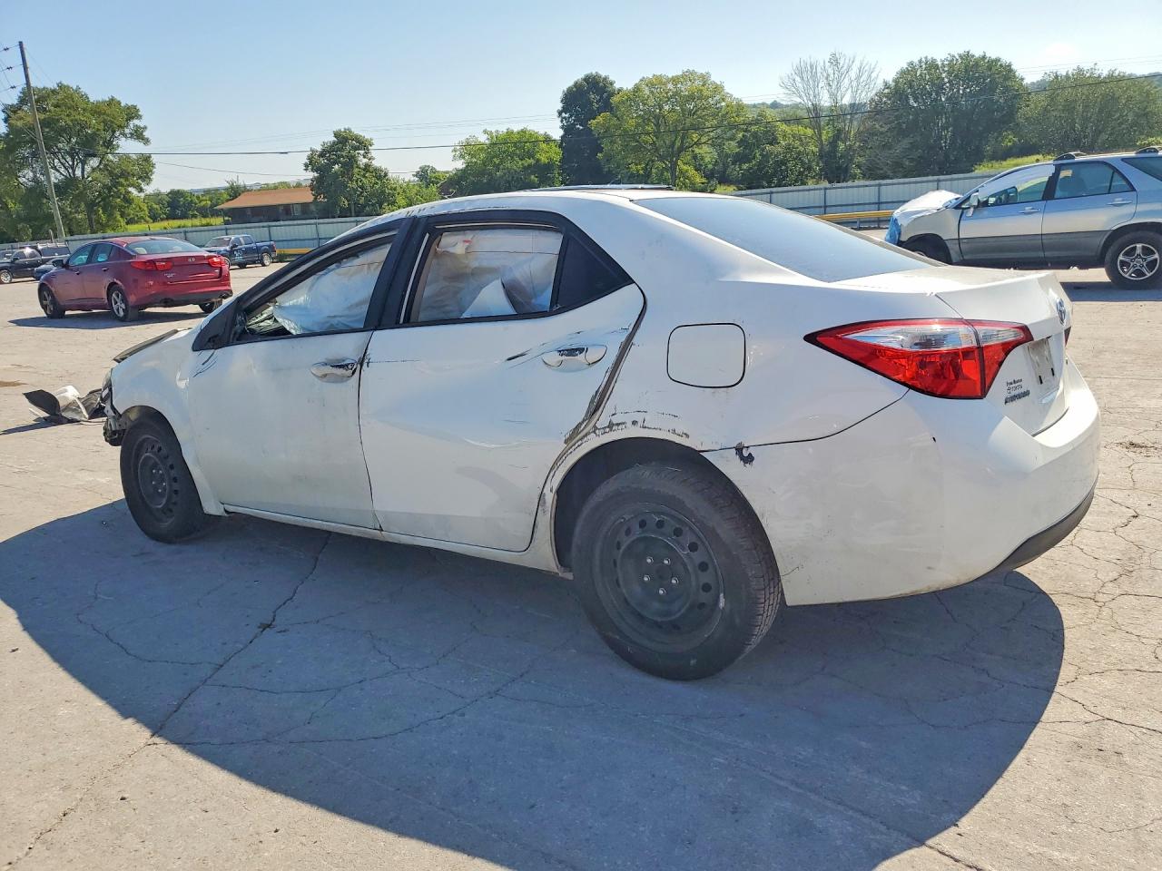 2014 Toyota Corolla Le White vin: 2T1BURHE6EC054739