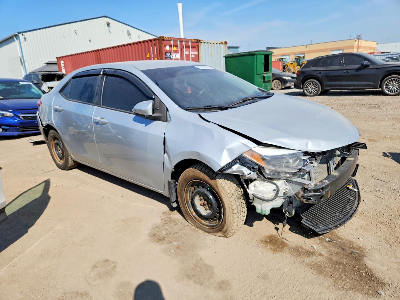 2014 Toyota Corolla L Silver vin: 2T1BURHE6EC057690