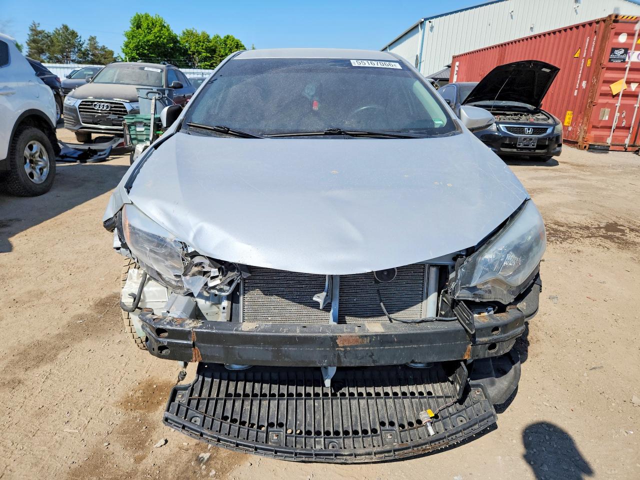 2014 Toyota Corolla L Silver vin: 2T1BURHE6EC057690