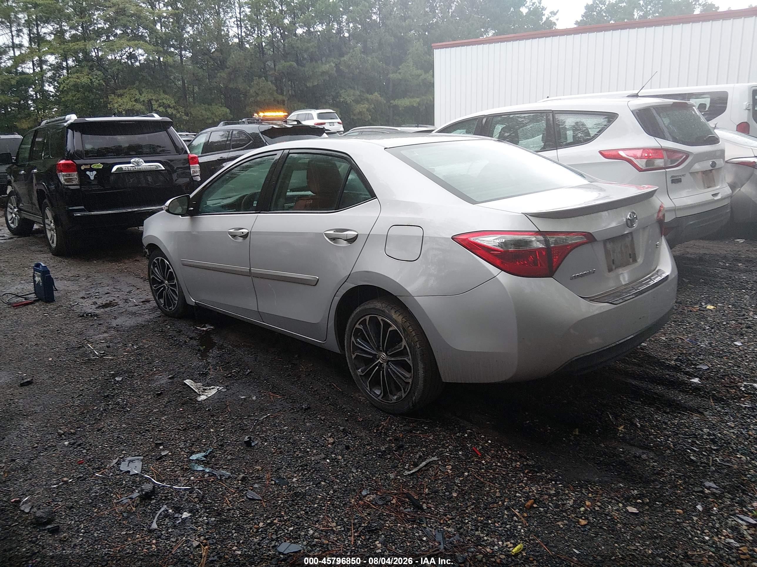 2014 Toyota Corolla S Plus Silver vin: 2T1BURHE6EC057897