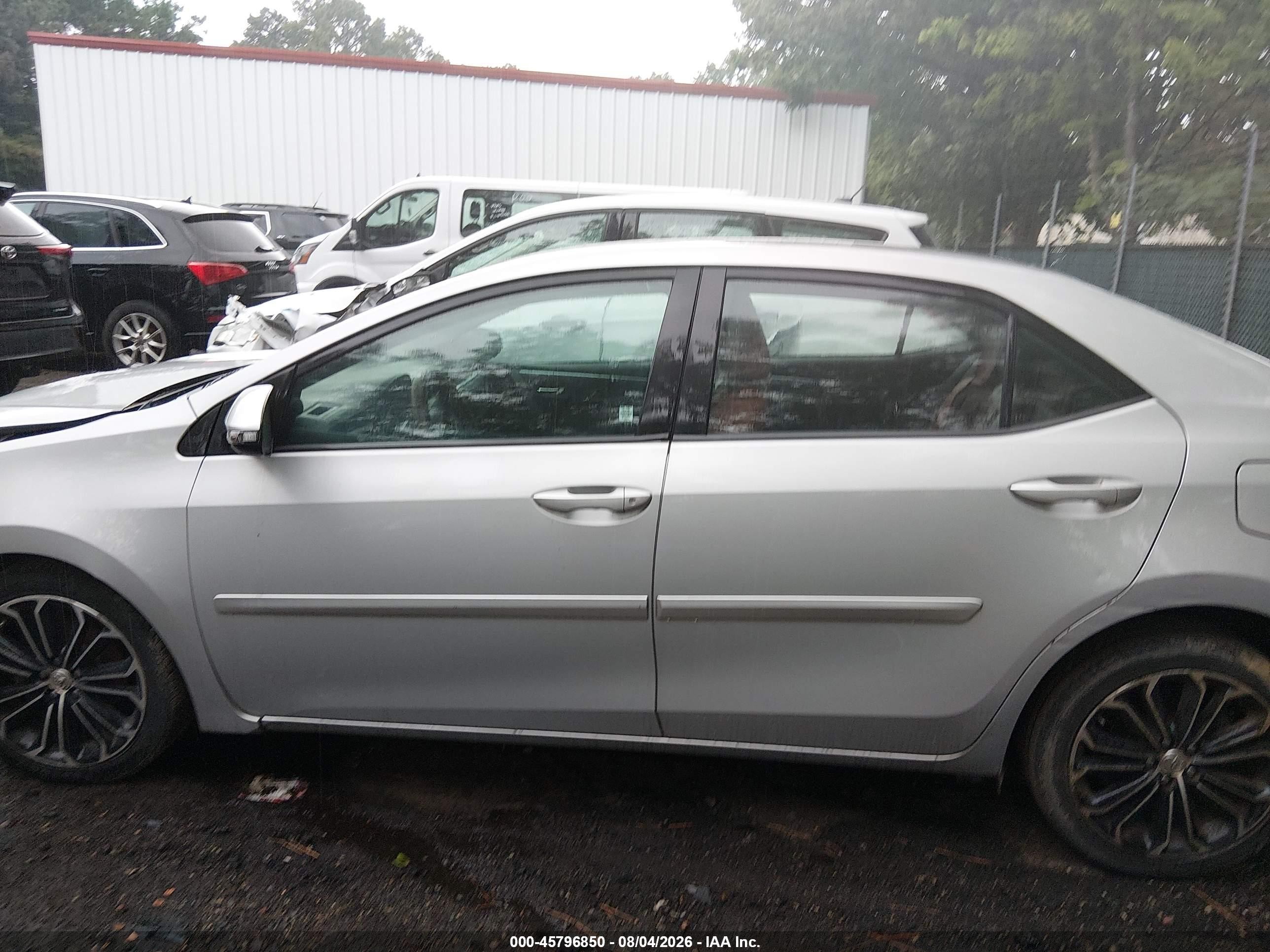 2014 Toyota Corolla S Plus Silver vin: 2T1BURHE6EC057897