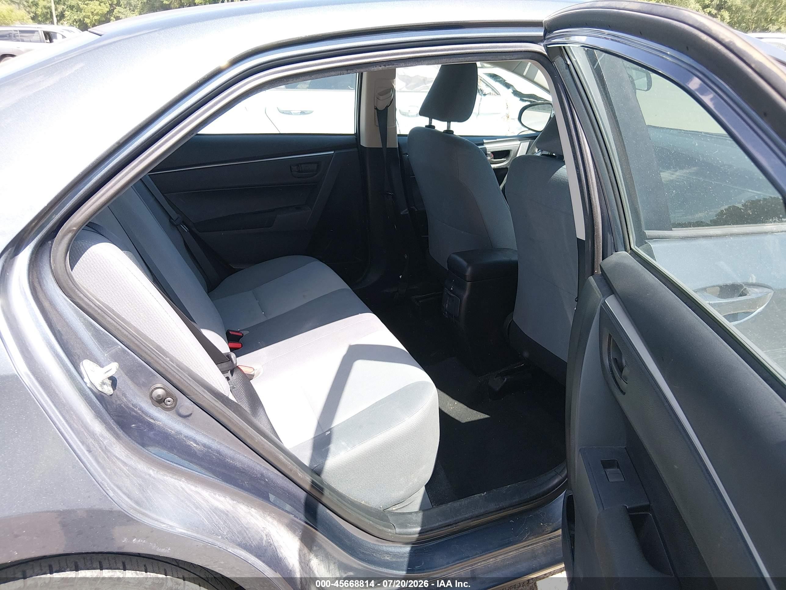 2014 Toyota Corolla L Серый vin: 2T1BURHE6EC059018