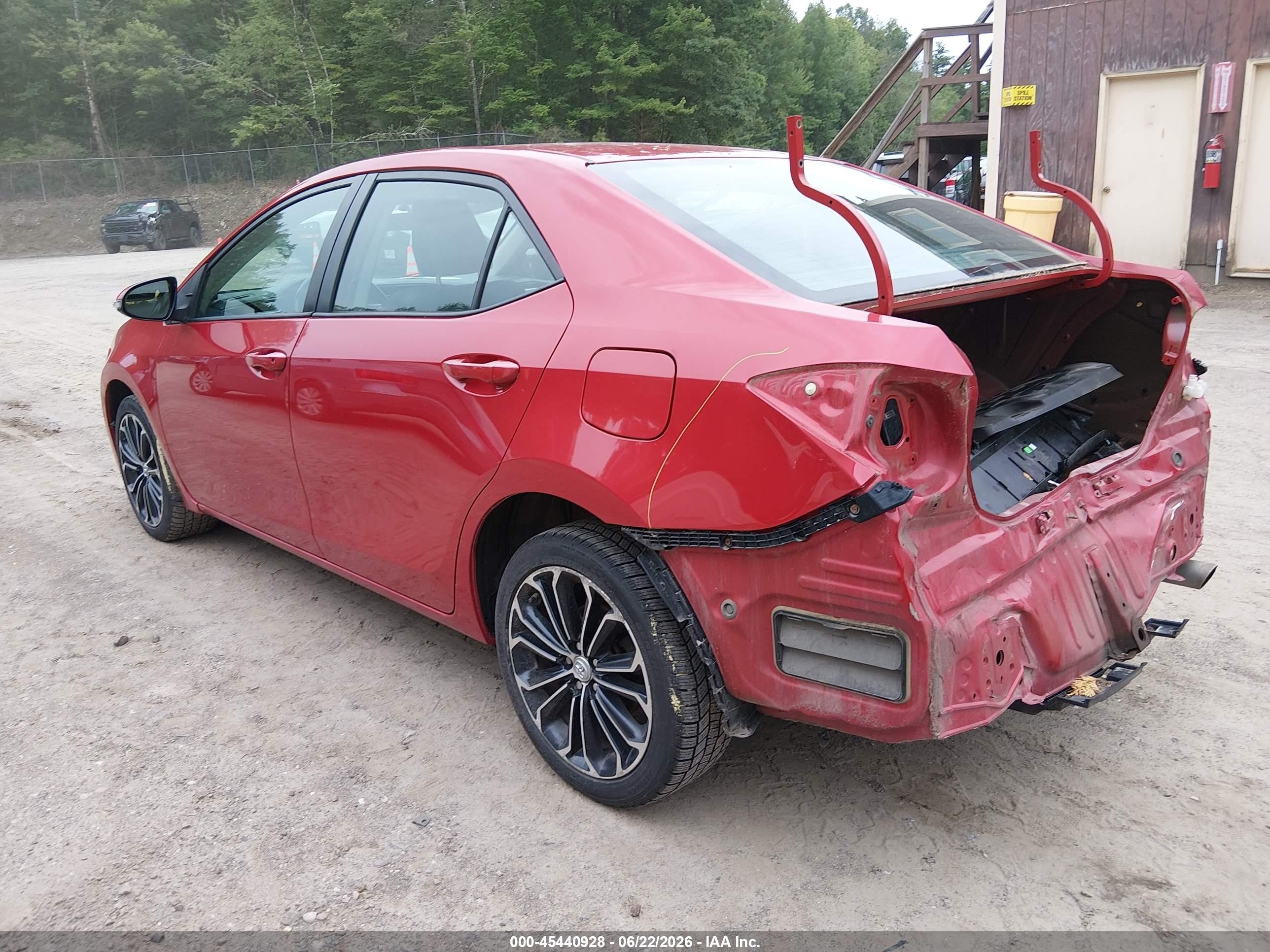 2014 Toyota Corolla S Plus Red vin: 2T1BURHE6EC060847