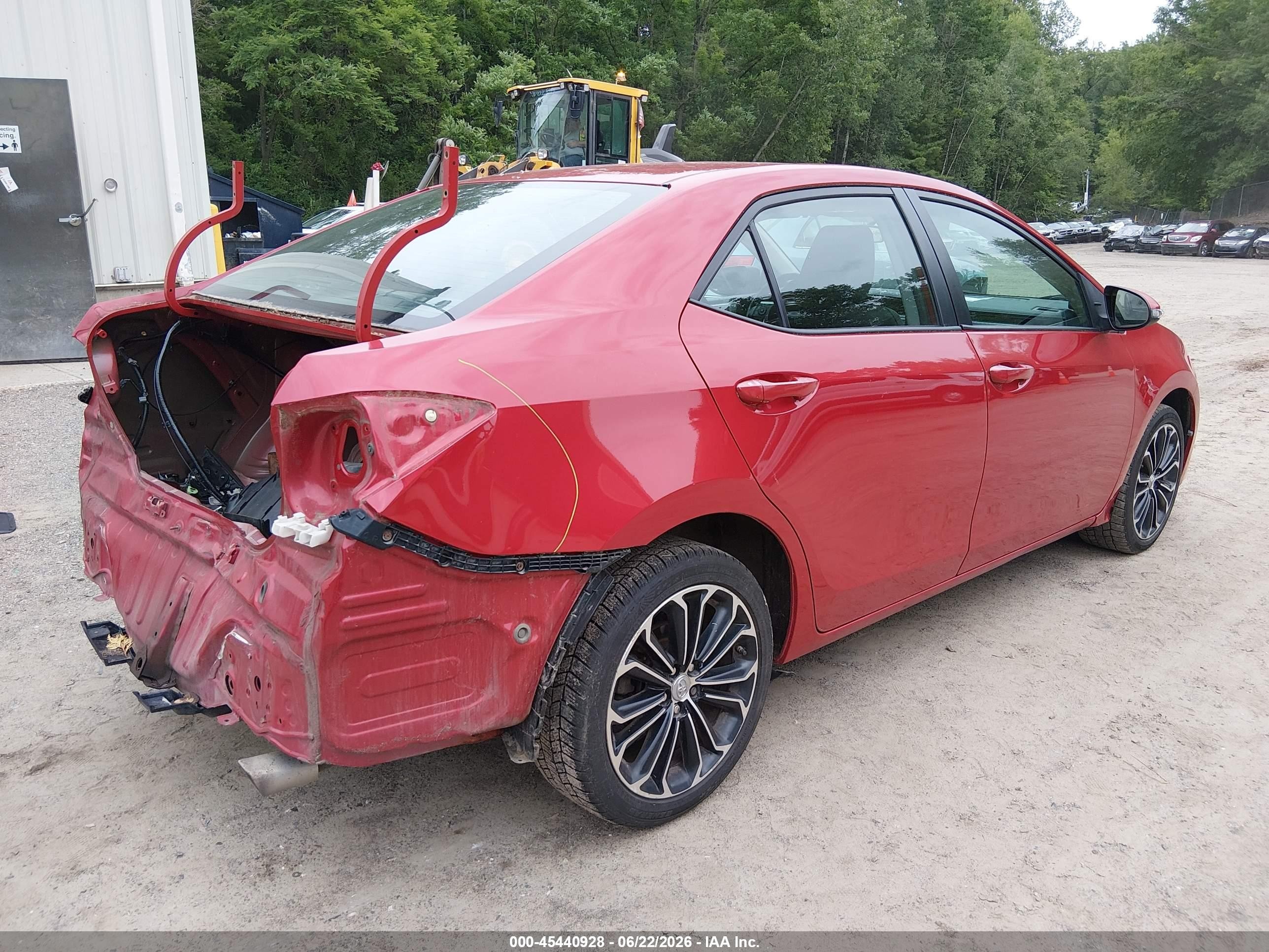 2014 Toyota Corolla S Plus Red vin: 2T1BURHE6EC060847