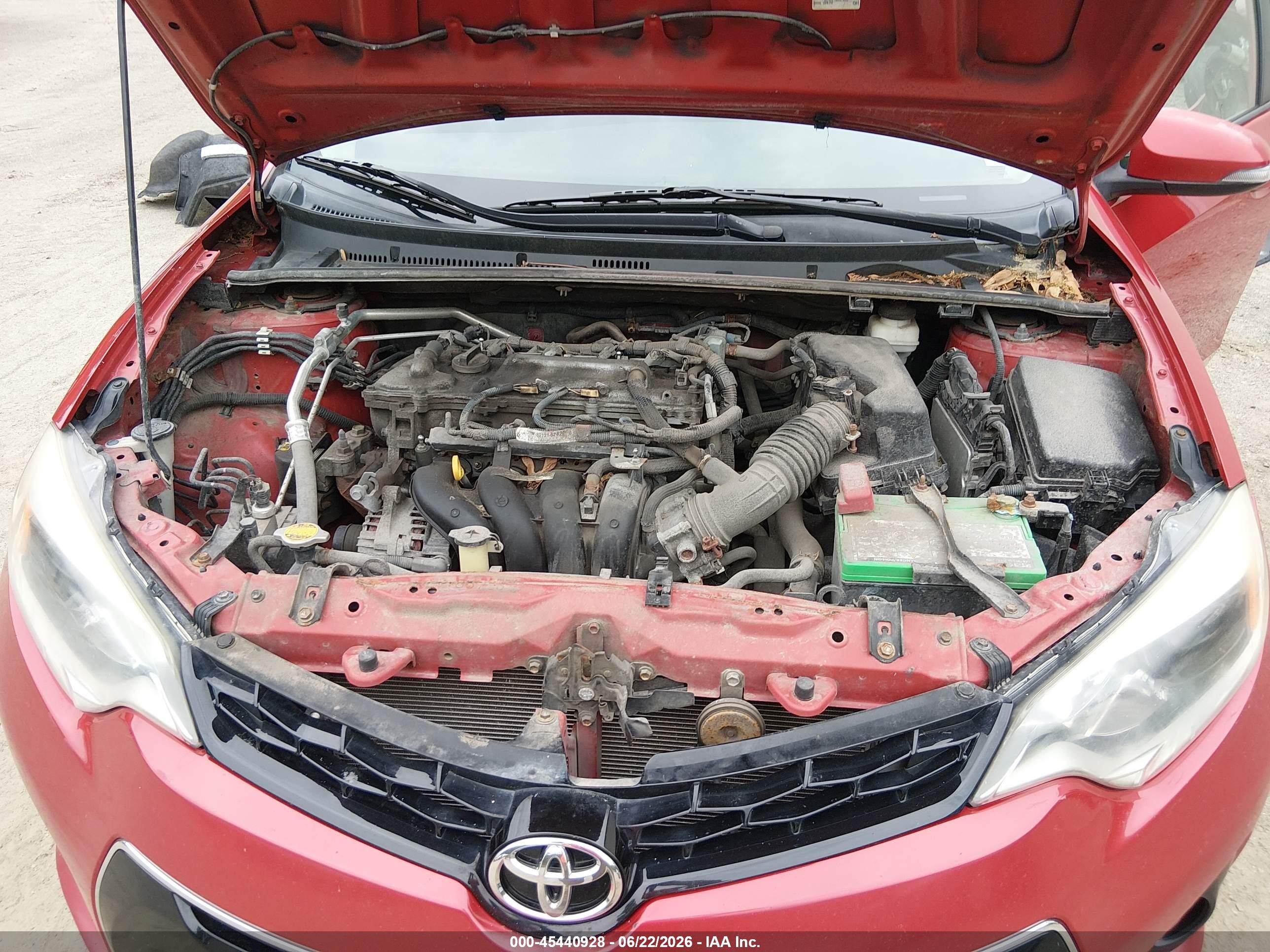 2014 Toyota Corolla S Plus Red vin: 2T1BURHE6EC060847