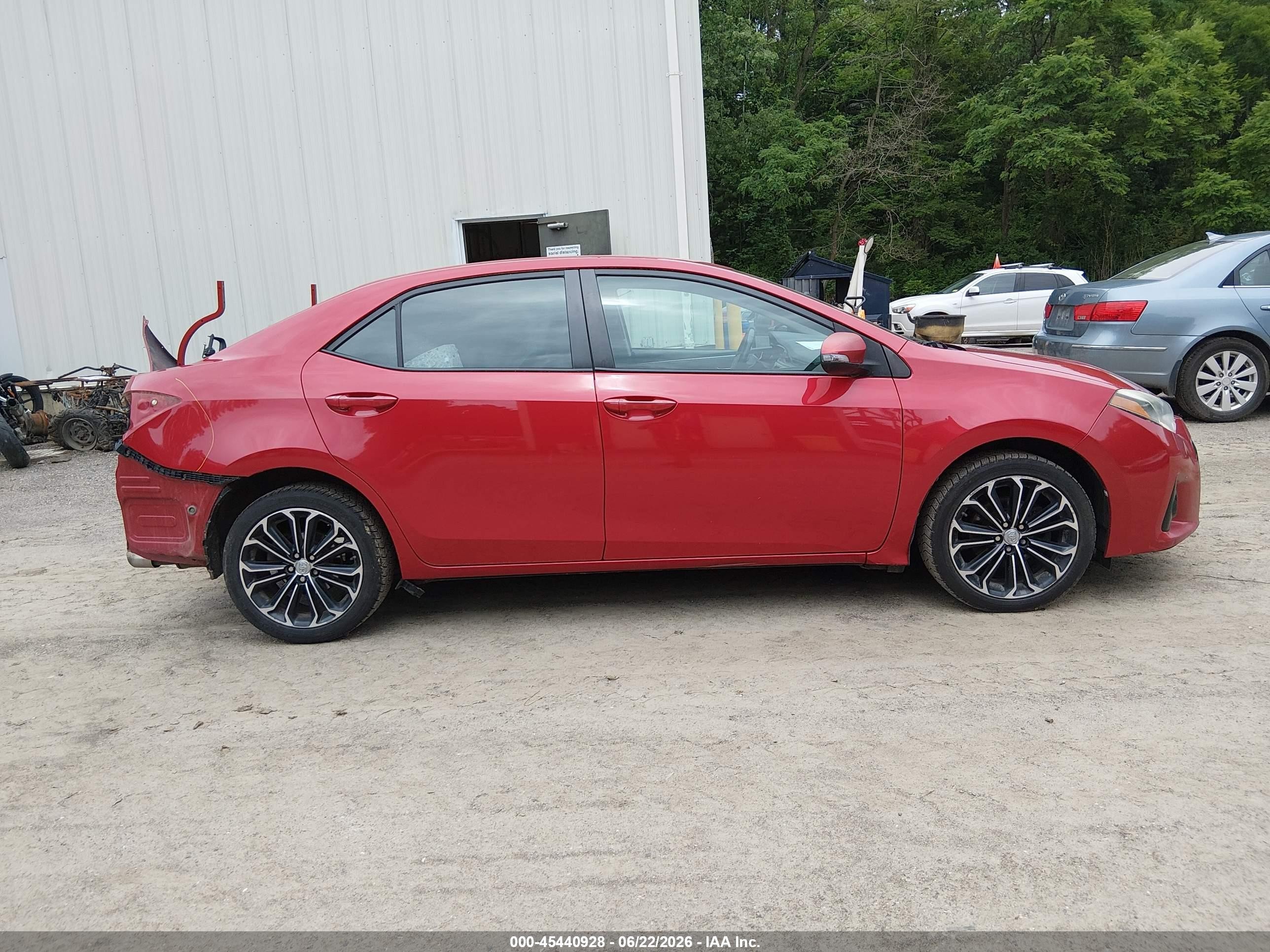 2014 Toyota Corolla S Plus Red vin: 2T1BURHE6EC060847