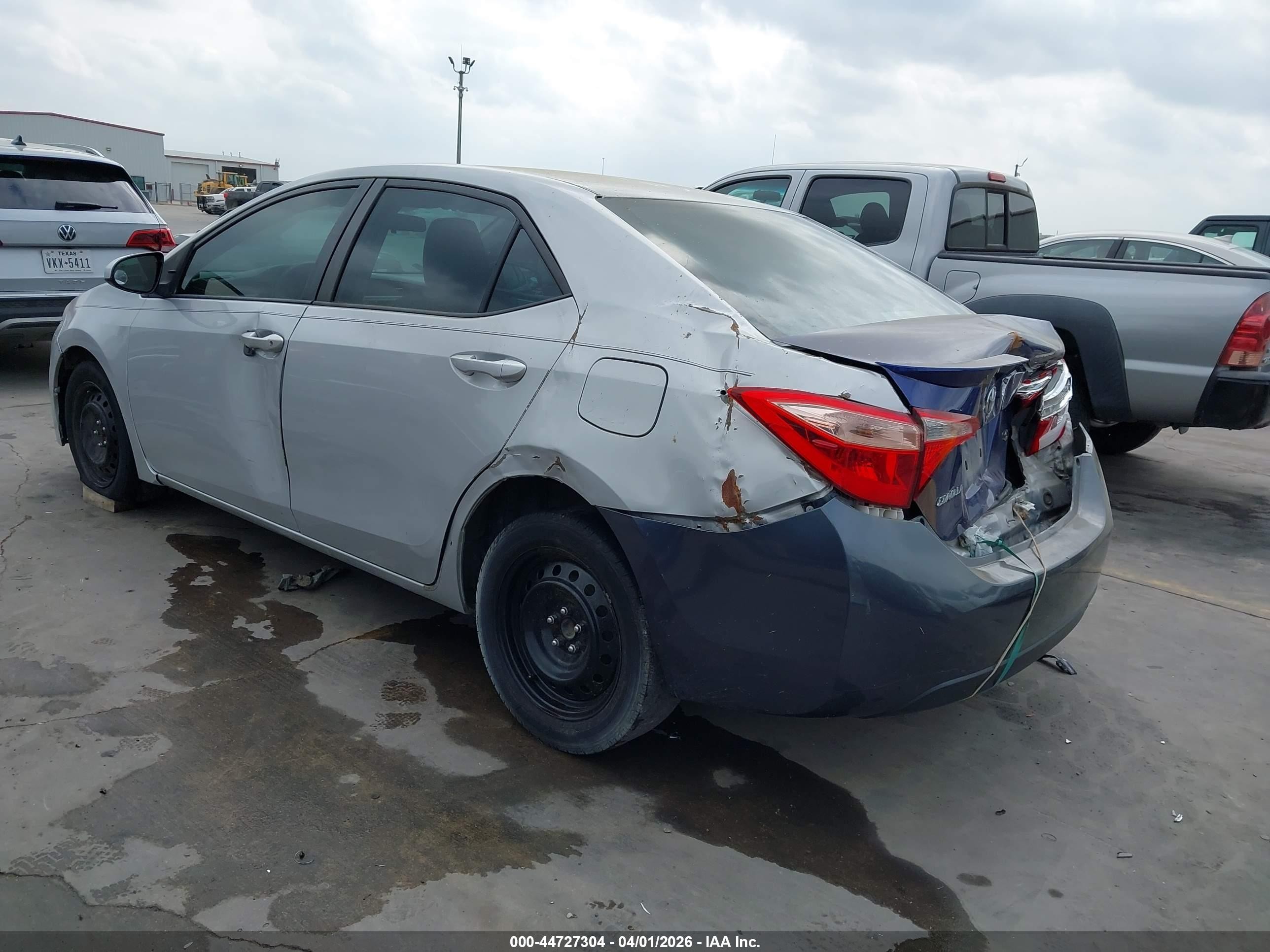 2014 Toyota Corolla Le Silver vin: 2T1BURHE6EC064817