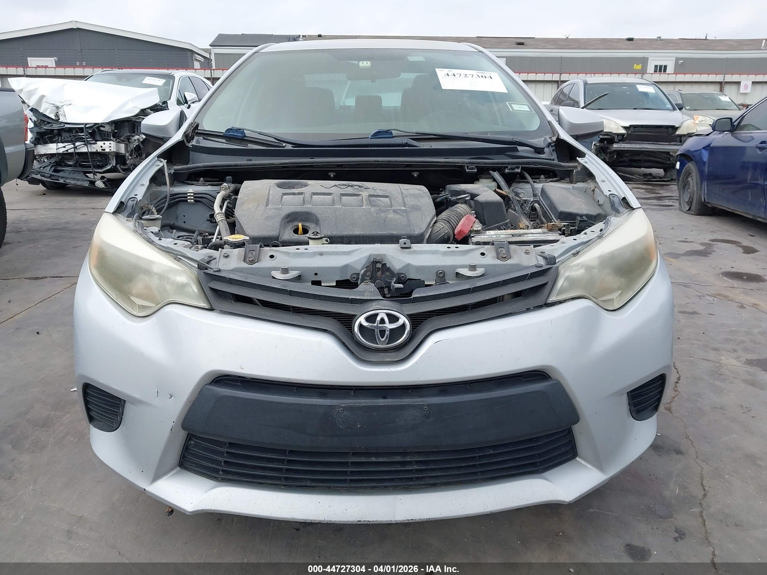 2014 Toyota Corolla Le Silver vin: 2T1BURHE6EC064817