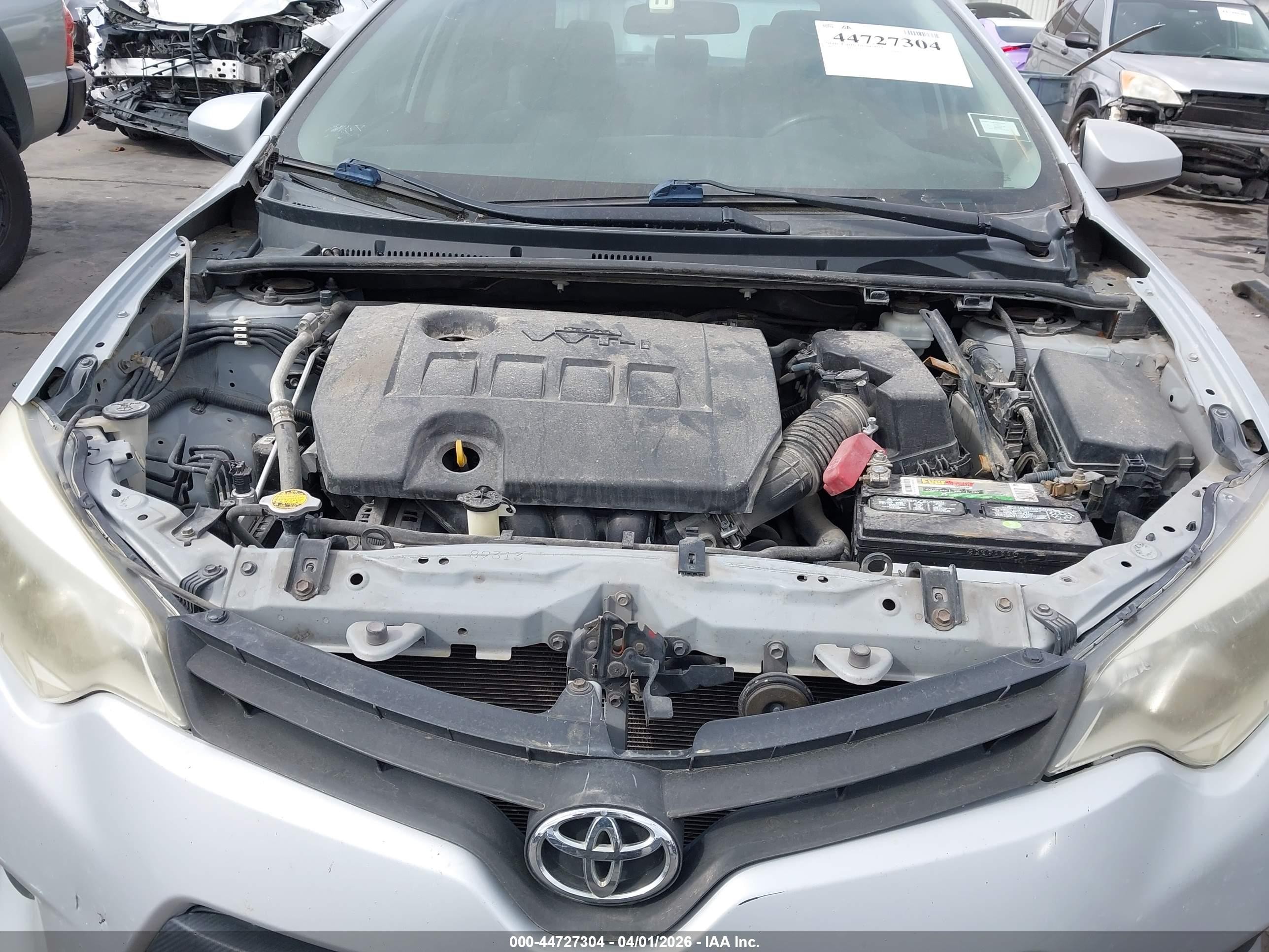 2014 Toyota Corolla Le Silver vin: 2T1BURHE6EC064817