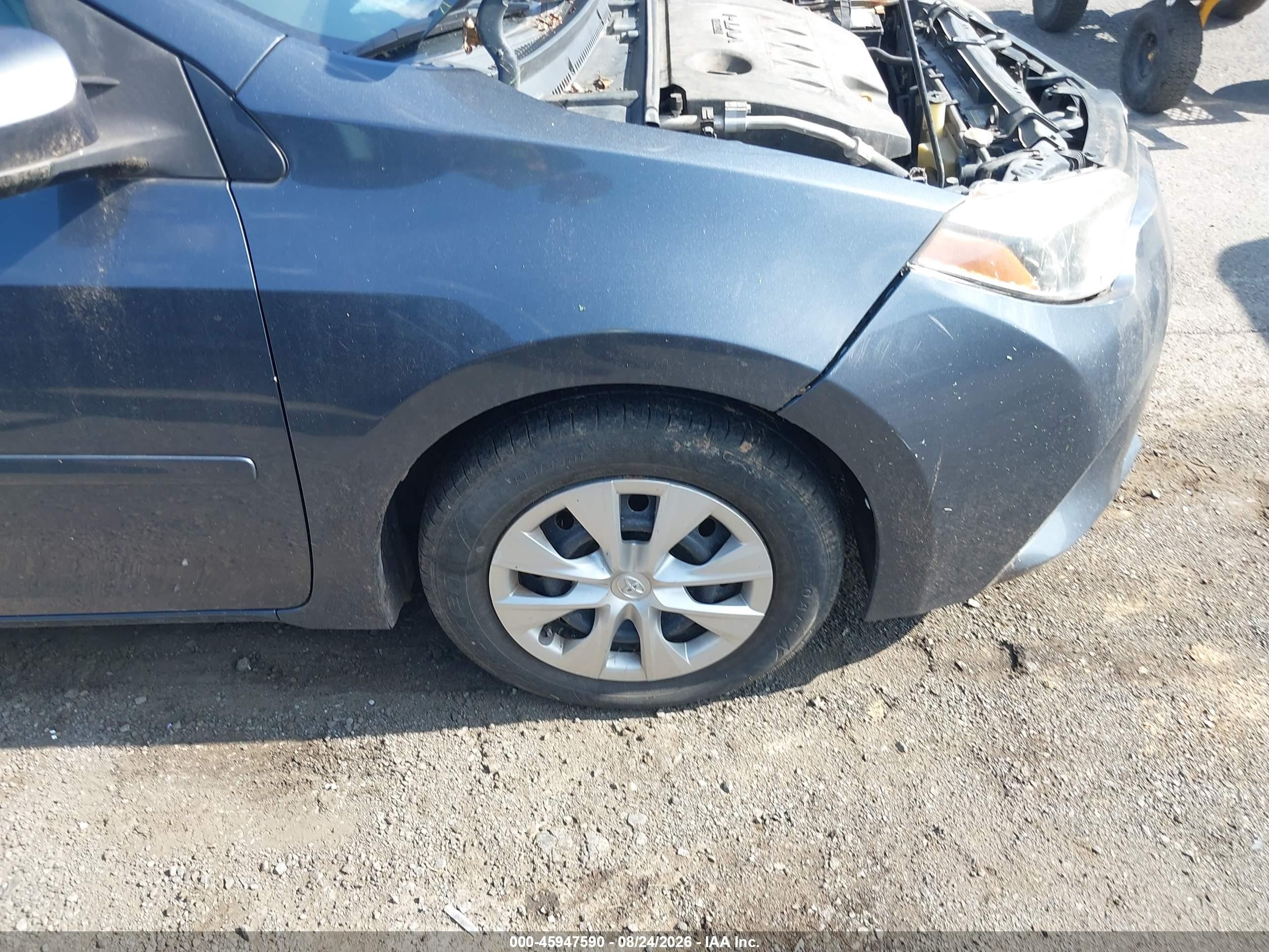 2014 Toyota Corolla L Blue vin: 2T1BURHE6EC076191