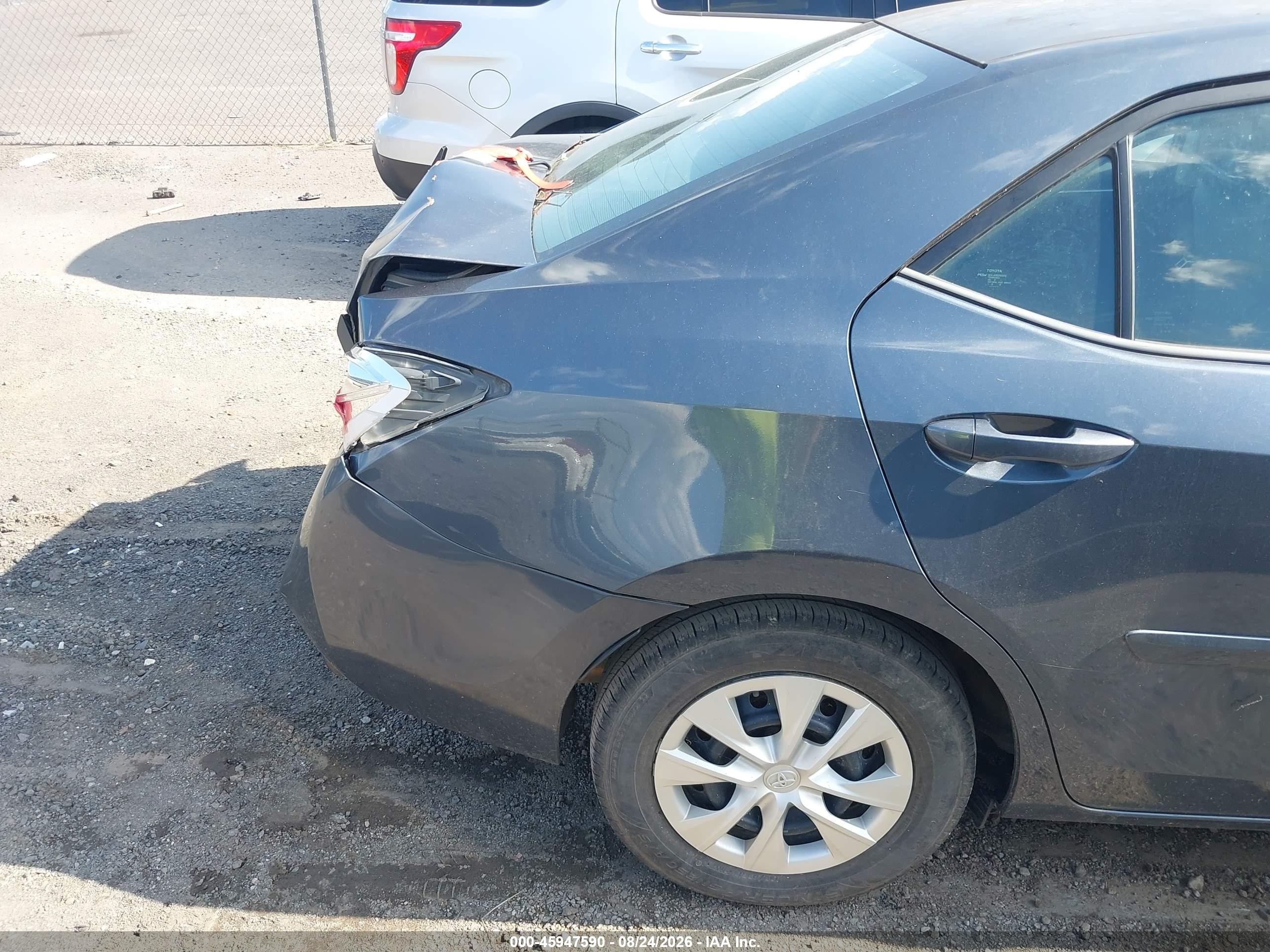 2014 Toyota Corolla L Blue vin: 2T1BURHE6EC076191