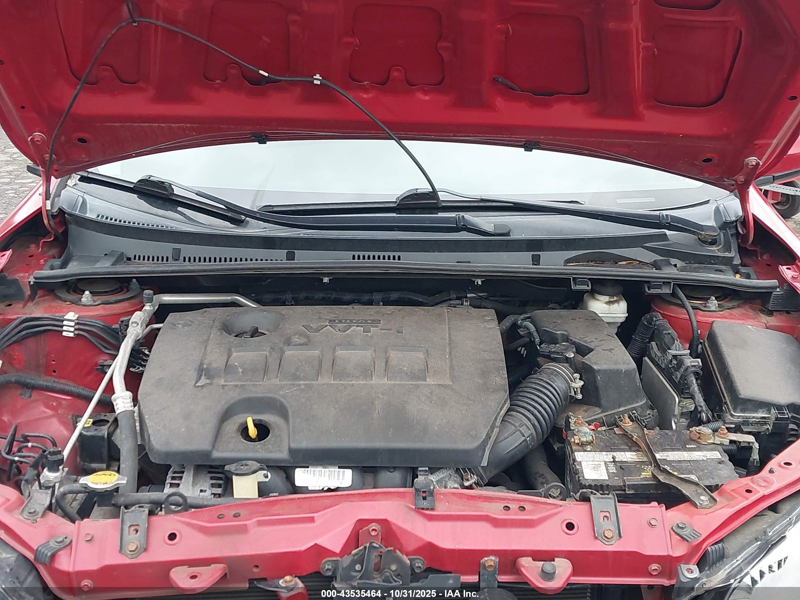 2014 Toyota Corolla S Plus Red vin: 2T1BURHE6EC078491