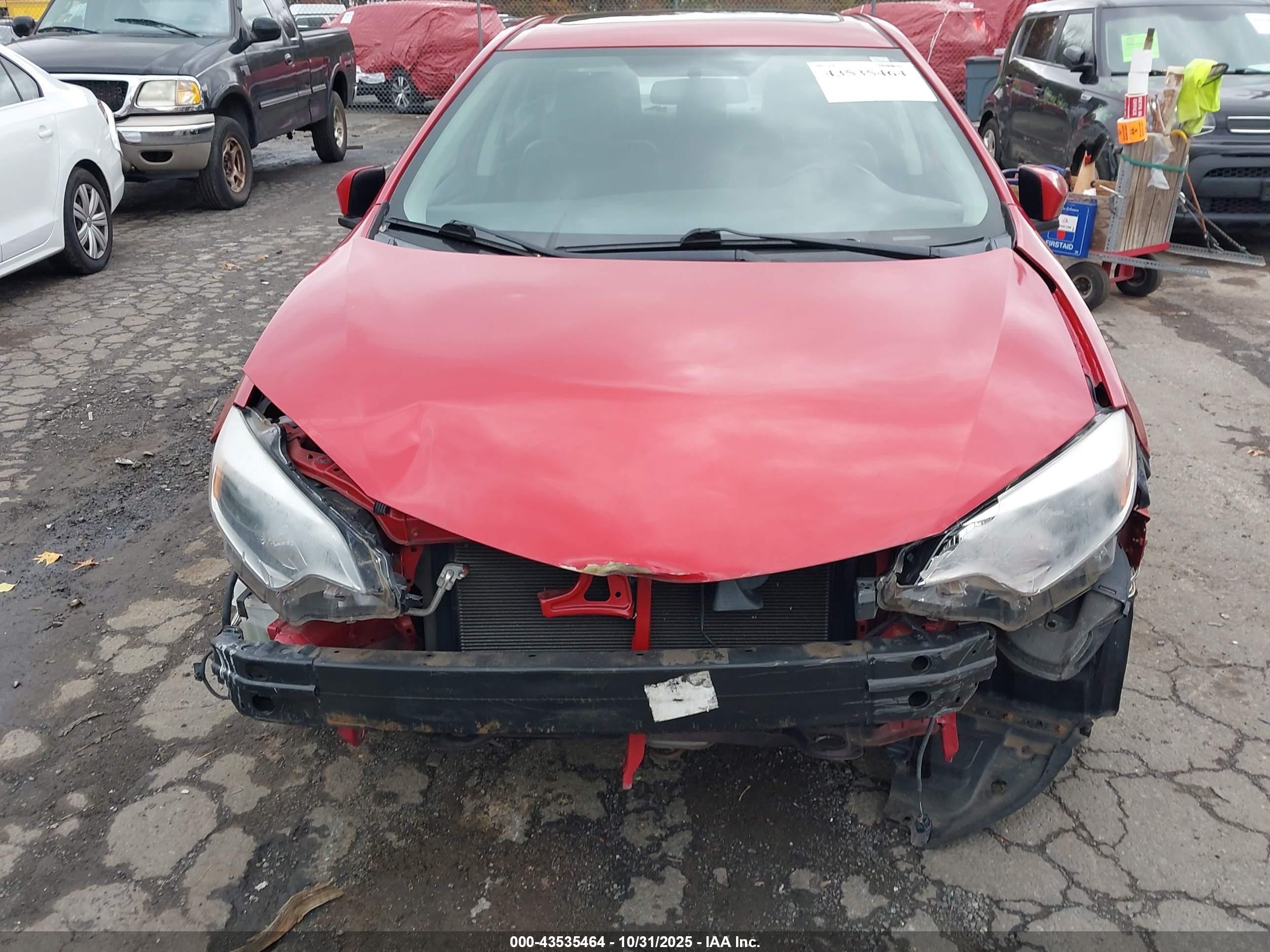 2014 Toyota Corolla S Plus Red vin: 2T1BURHE6EC078491