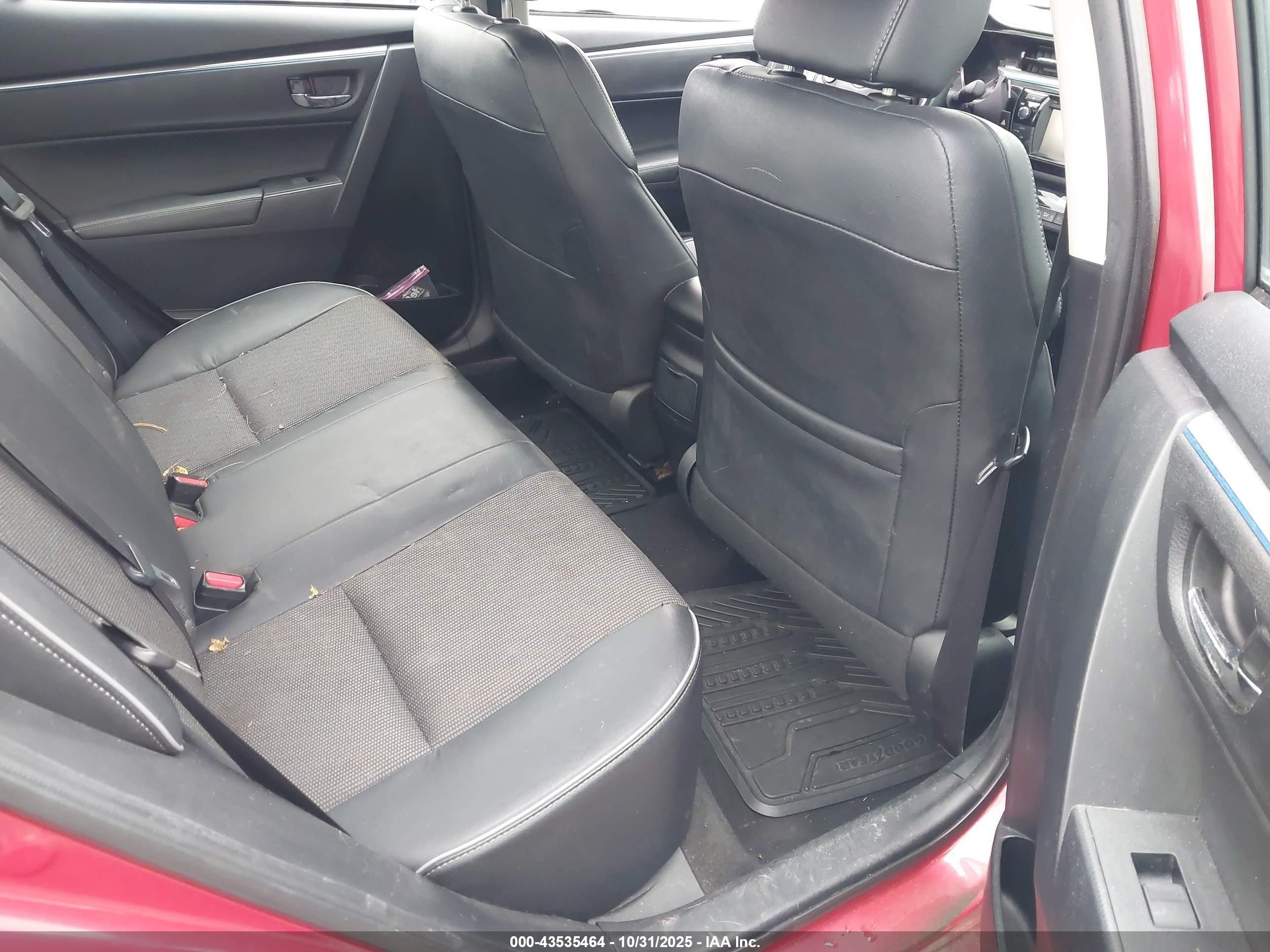 2014 Toyota Corolla S Plus Red vin: 2T1BURHE6EC078491