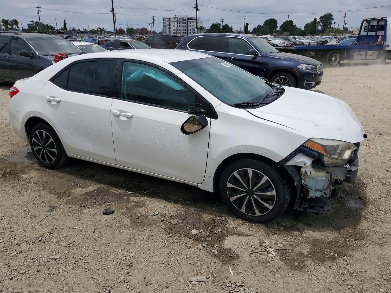 2014 Toyota Corolla Le White vin: 2T1BURHE6EC081407
