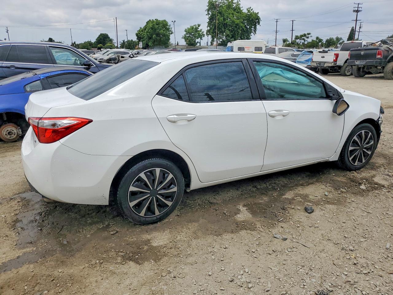 2014 Toyota Corolla Le White vin: 2T1BURHE6EC081407