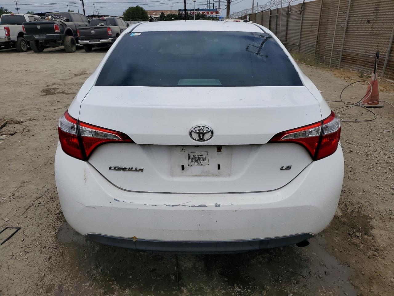 2014 Toyota Corolla Le White vin: 2T1BURHE6EC081407