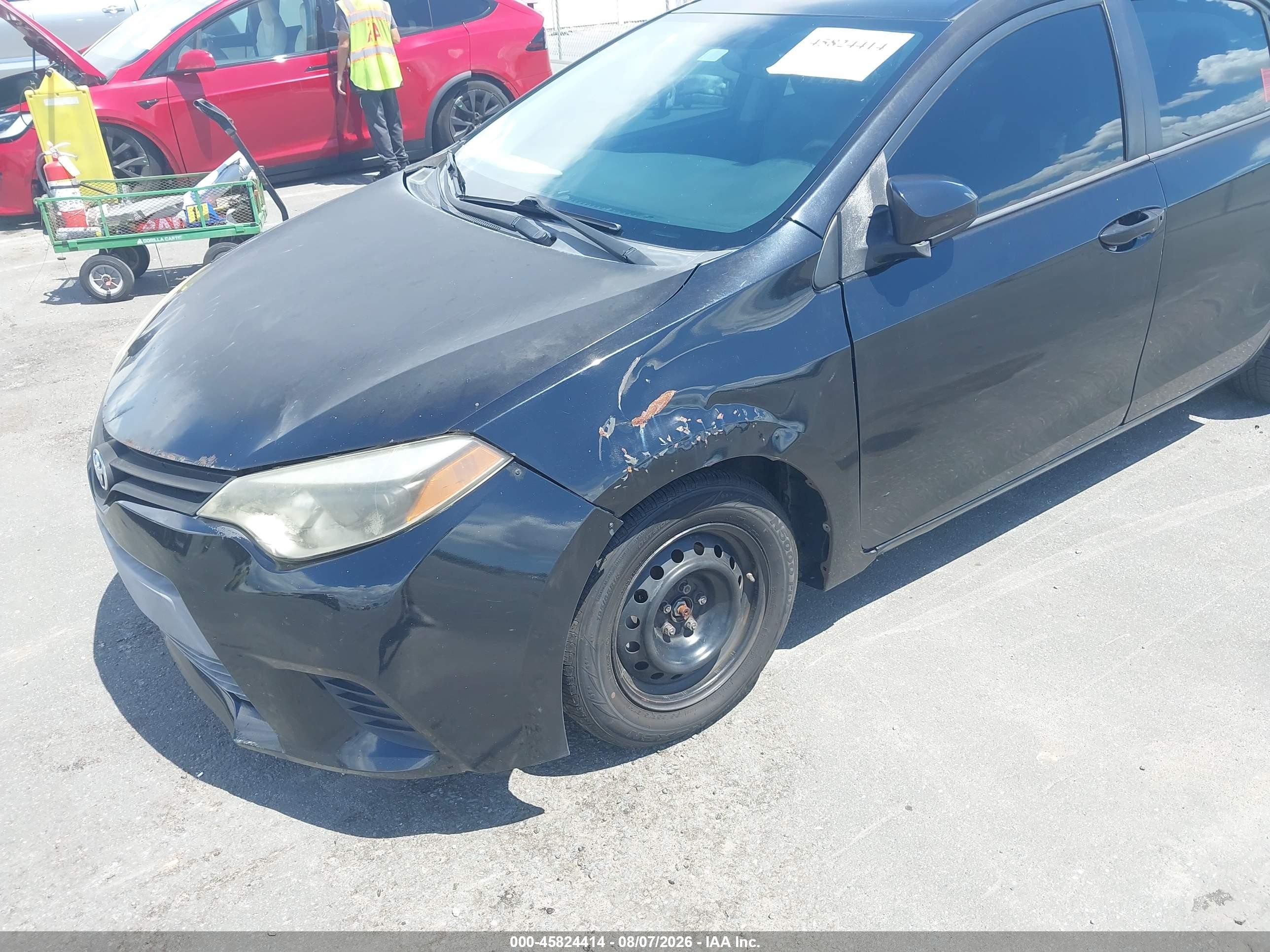 2014 Toyota Corolla L Черный vin: 2T1BURHE6EC085781