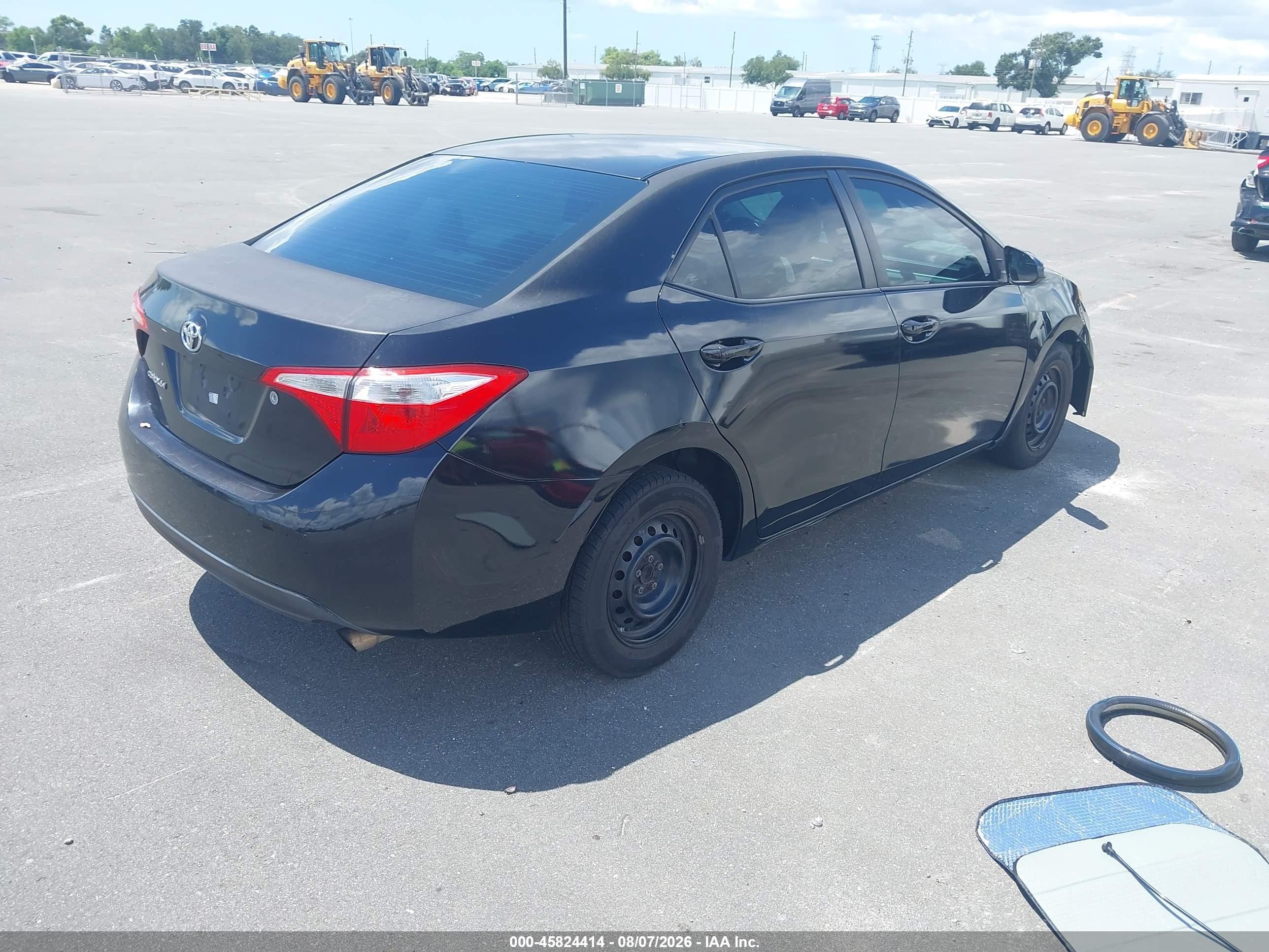 2014 Toyota Corolla L Черный vin: 2T1BURHE6EC085781