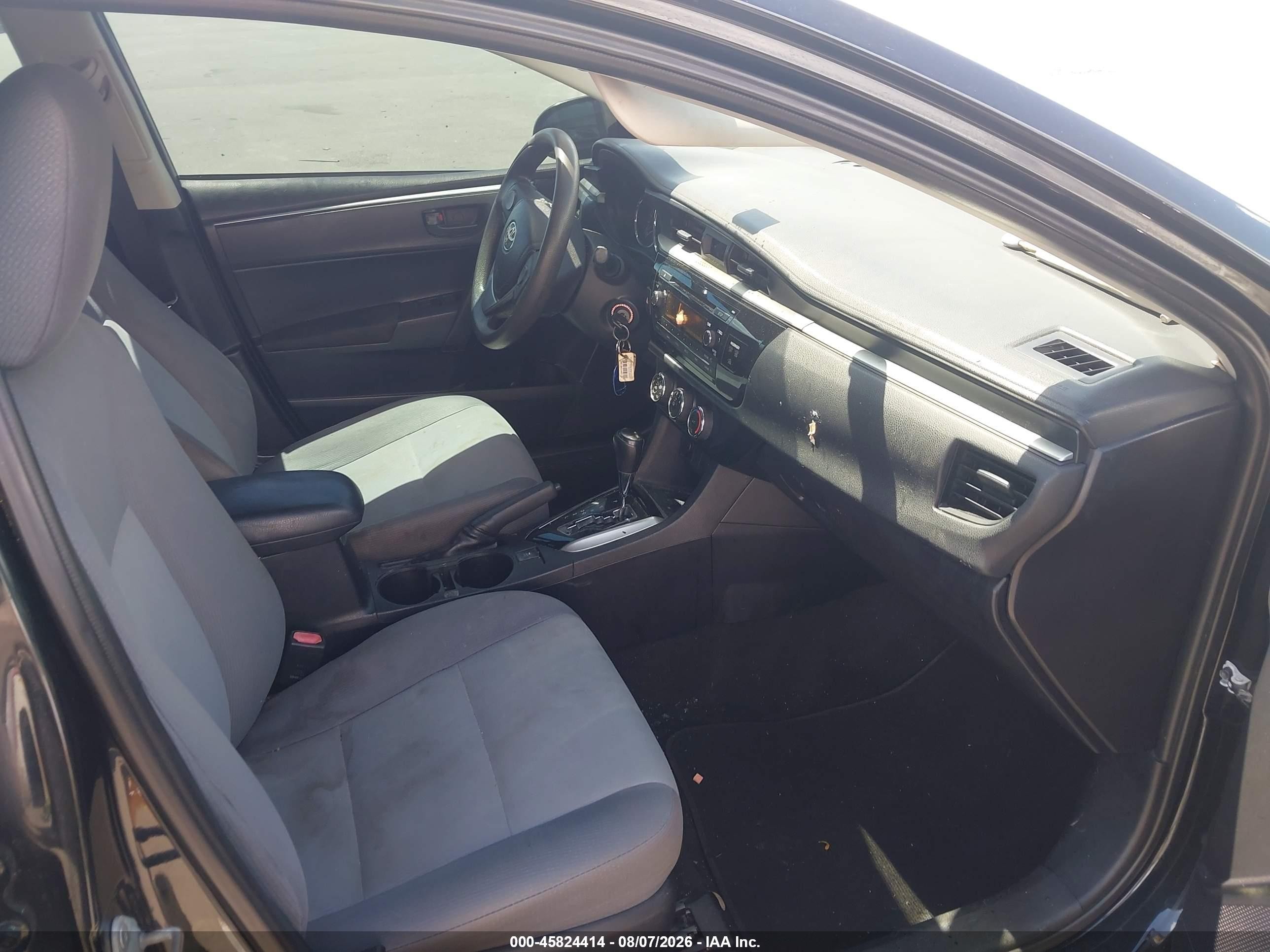 2014 Toyota Corolla L Черный vin: 2T1BURHE6EC085781