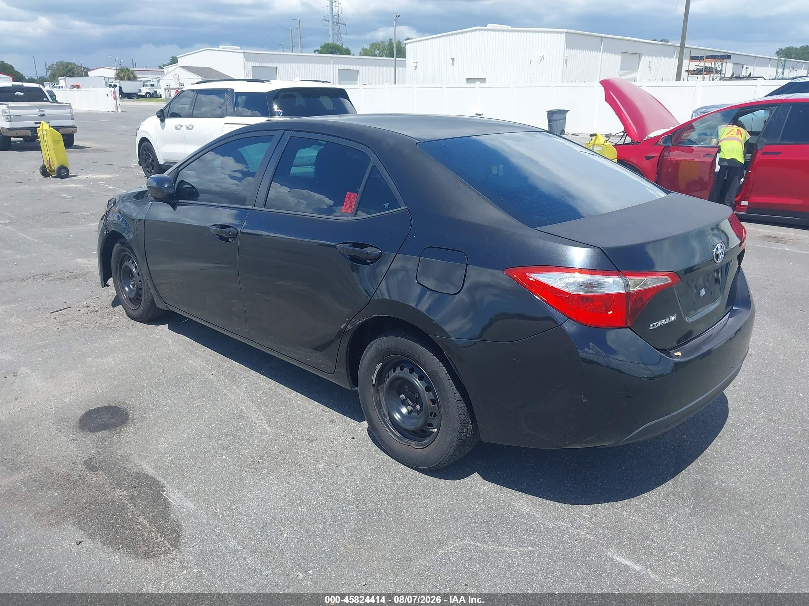 2014 Toyota Corolla L Черный vin: 2T1BURHE6EC085781