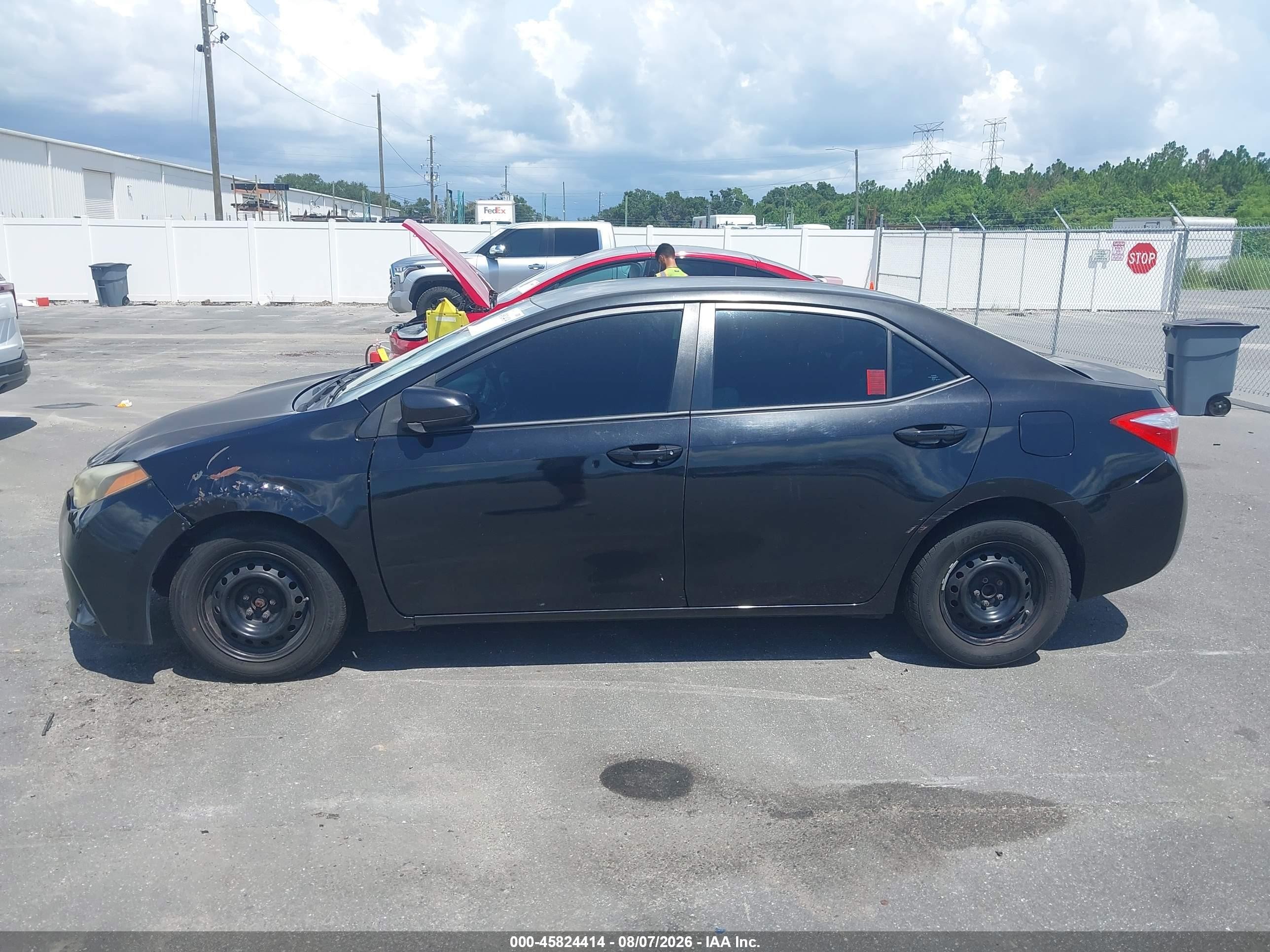 2014 Toyota Corolla L Черный vin: 2T1BURHE6EC085781