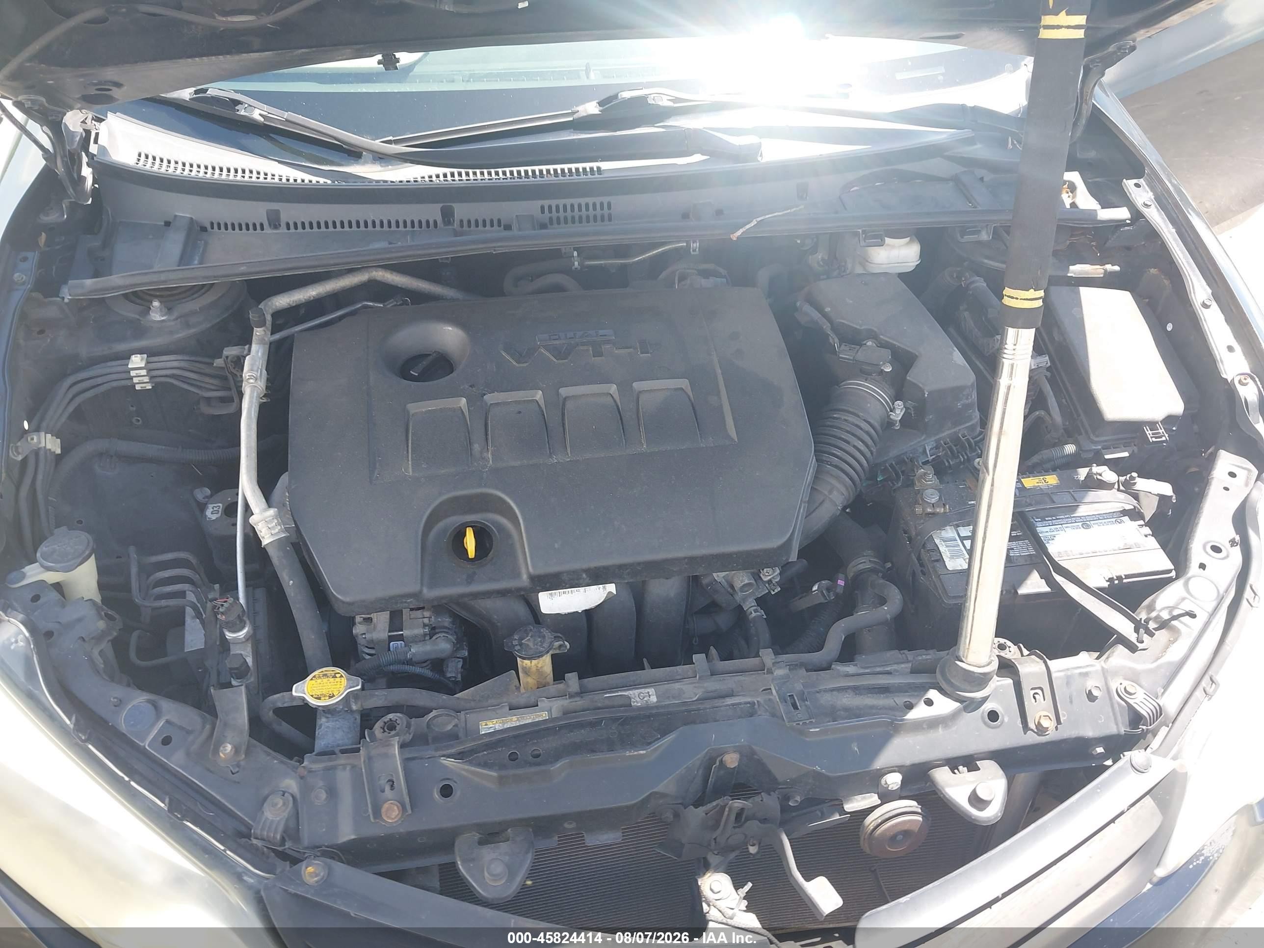 2014 Toyota Corolla L Черный vin: 2T1BURHE6EC085781