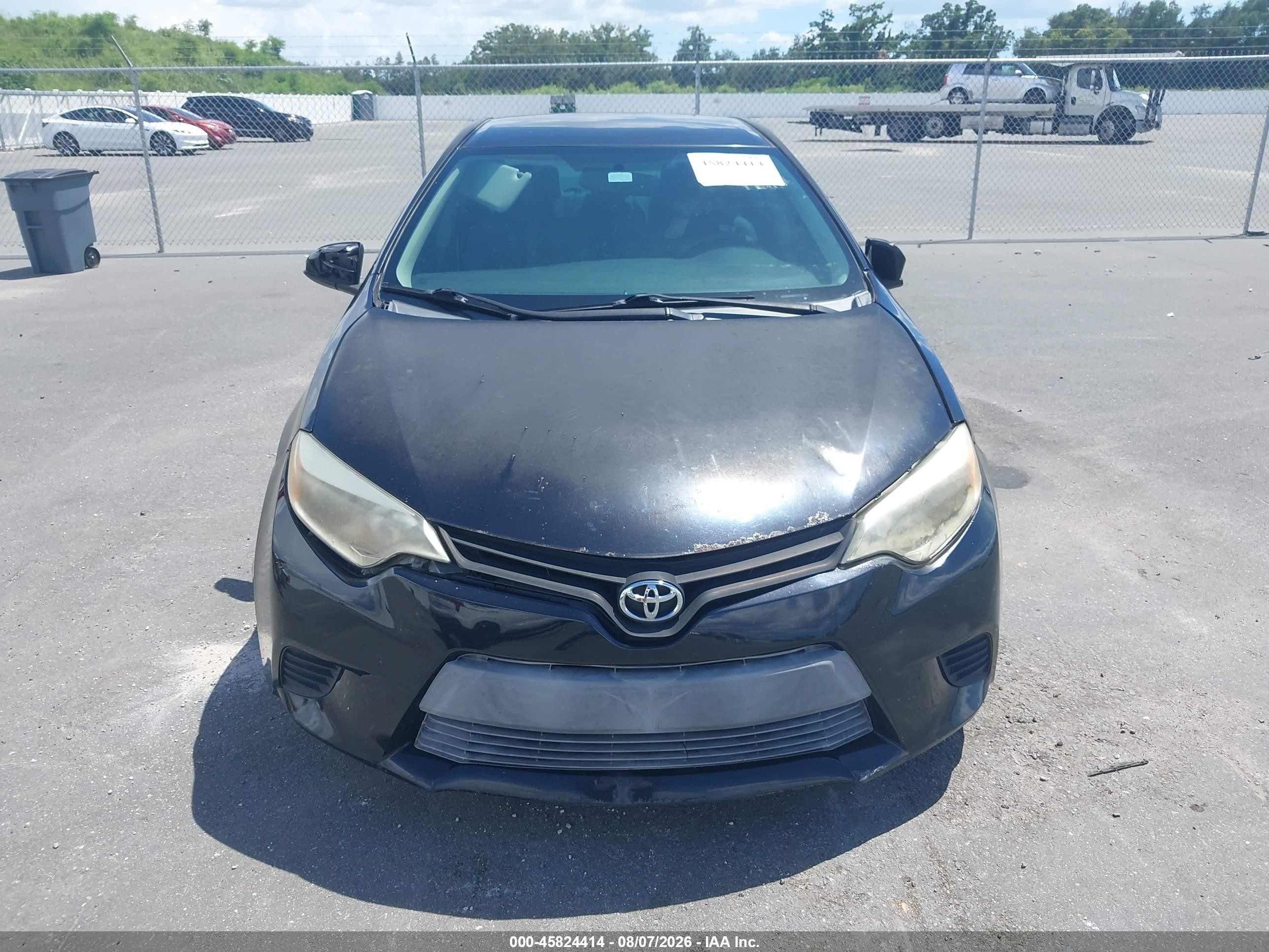 2014 Toyota Corolla L Черный vin: 2T1BURHE6EC085781
