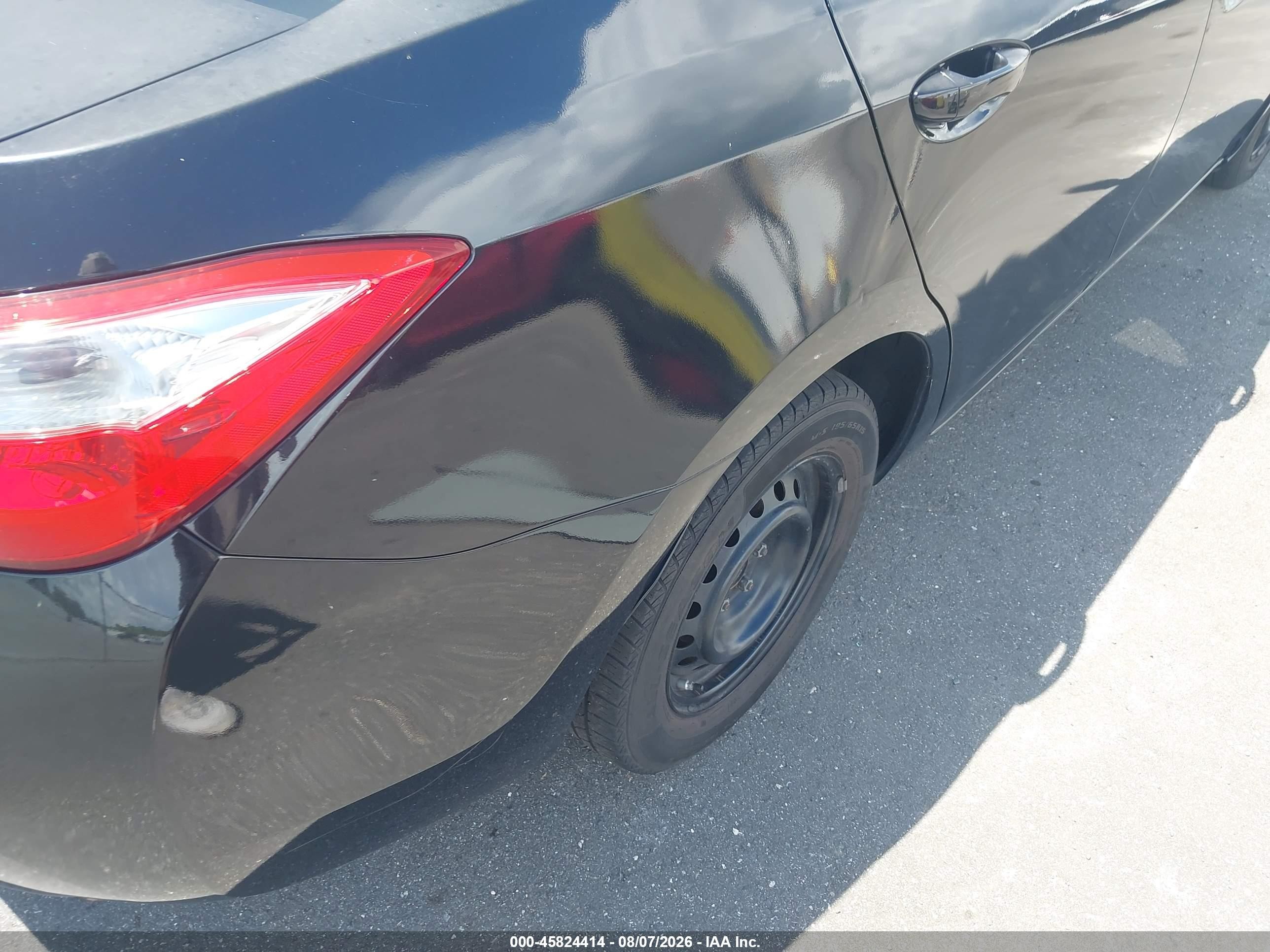 2014 Toyota Corolla L Черный vin: 2T1BURHE6EC085781