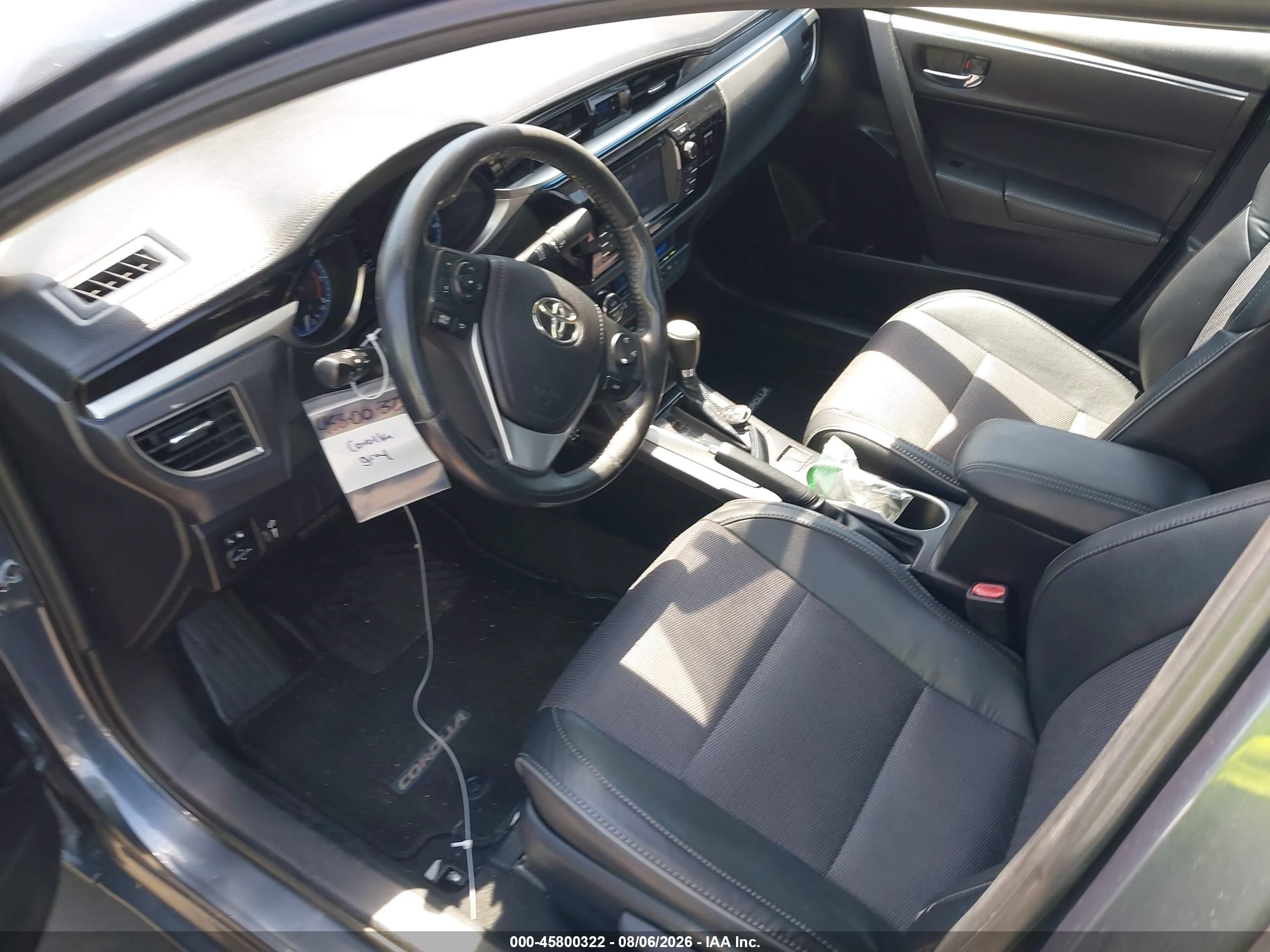 2014 Toyota Corolla S Plus Gray vin: 2T1BURHE6EC086638