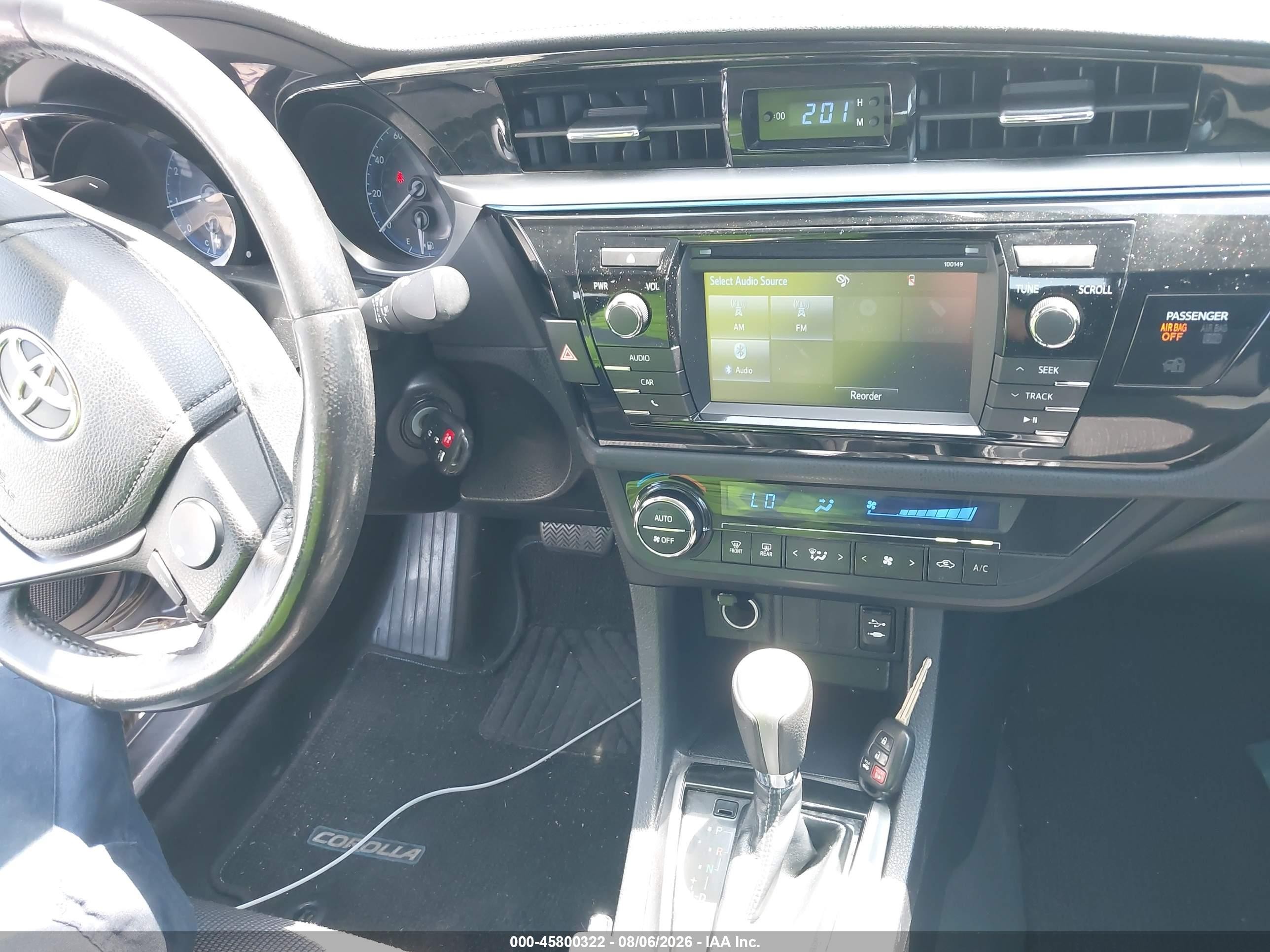 2014 Toyota Corolla S Plus Gray vin: 2T1BURHE6EC086638