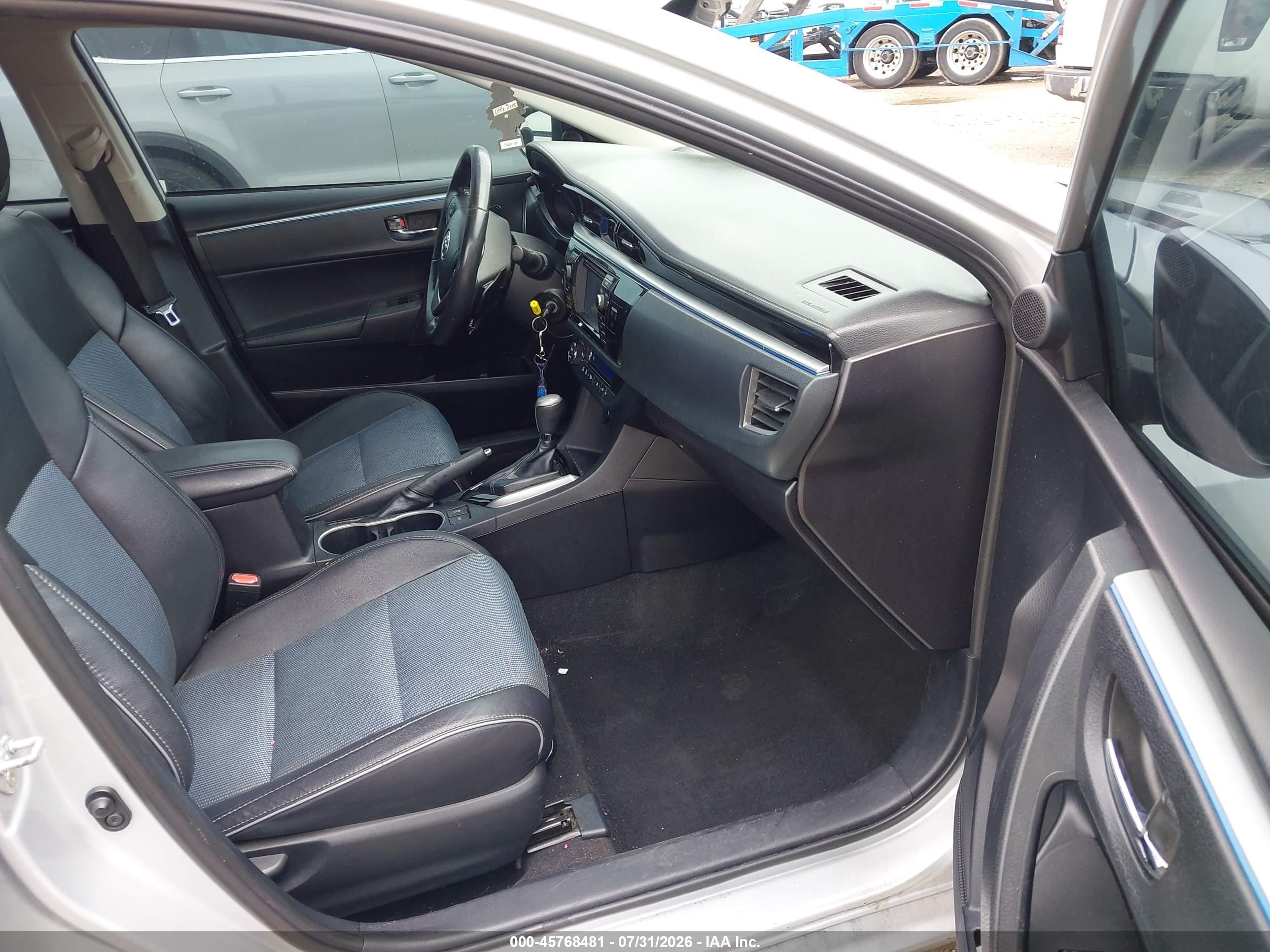 2014 Toyota Corolla S Plus Silver vin: 2T1BURHE6EC087109