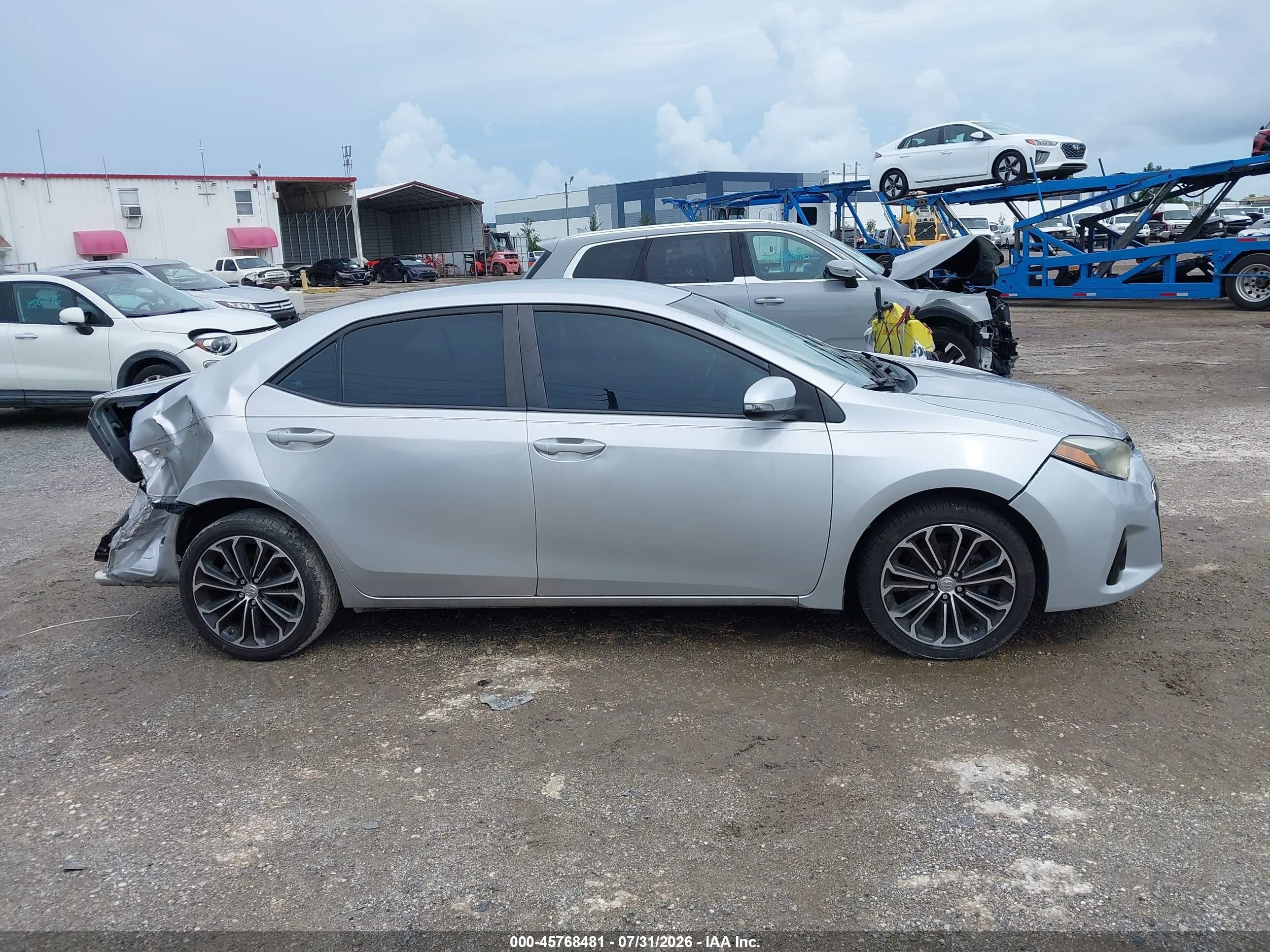 2014 Toyota Corolla S Plus Silver vin: 2T1BURHE6EC087109