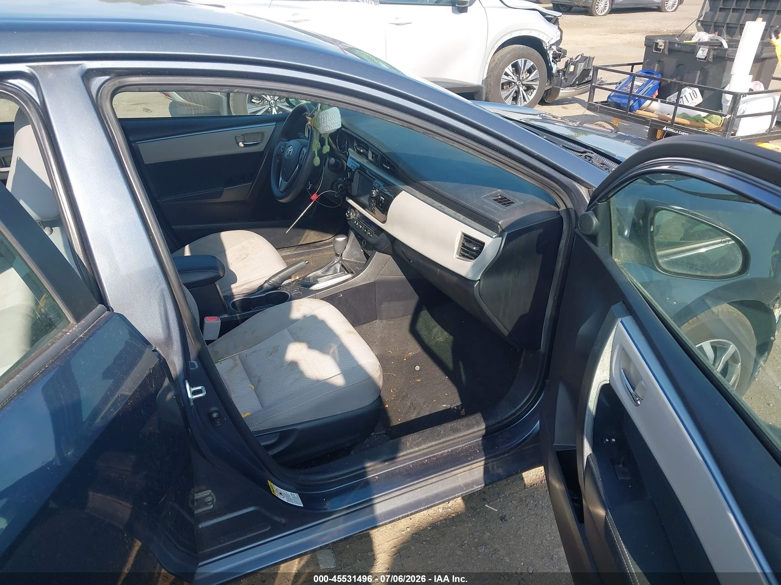 2014 Toyota Corolla Le Gray vin: 2T1BURHE6EC095081