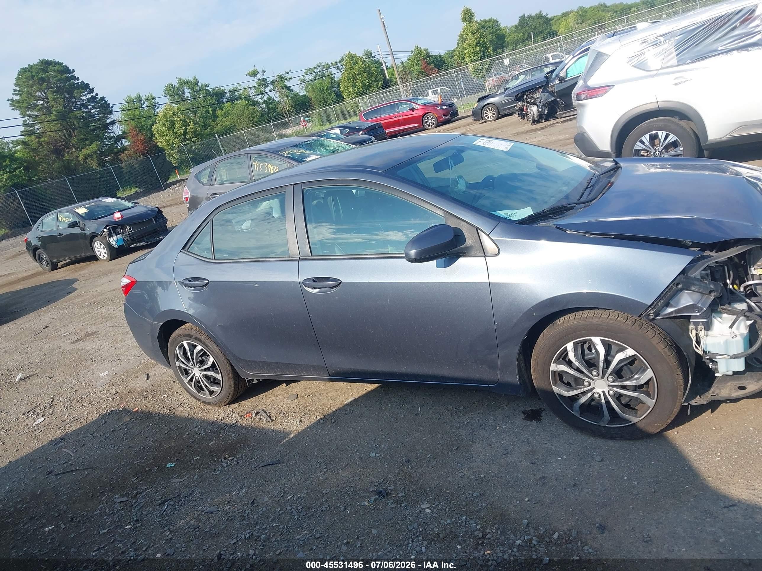 2014 Toyota Corolla Le Gray vin: 2T1BURHE6EC095081