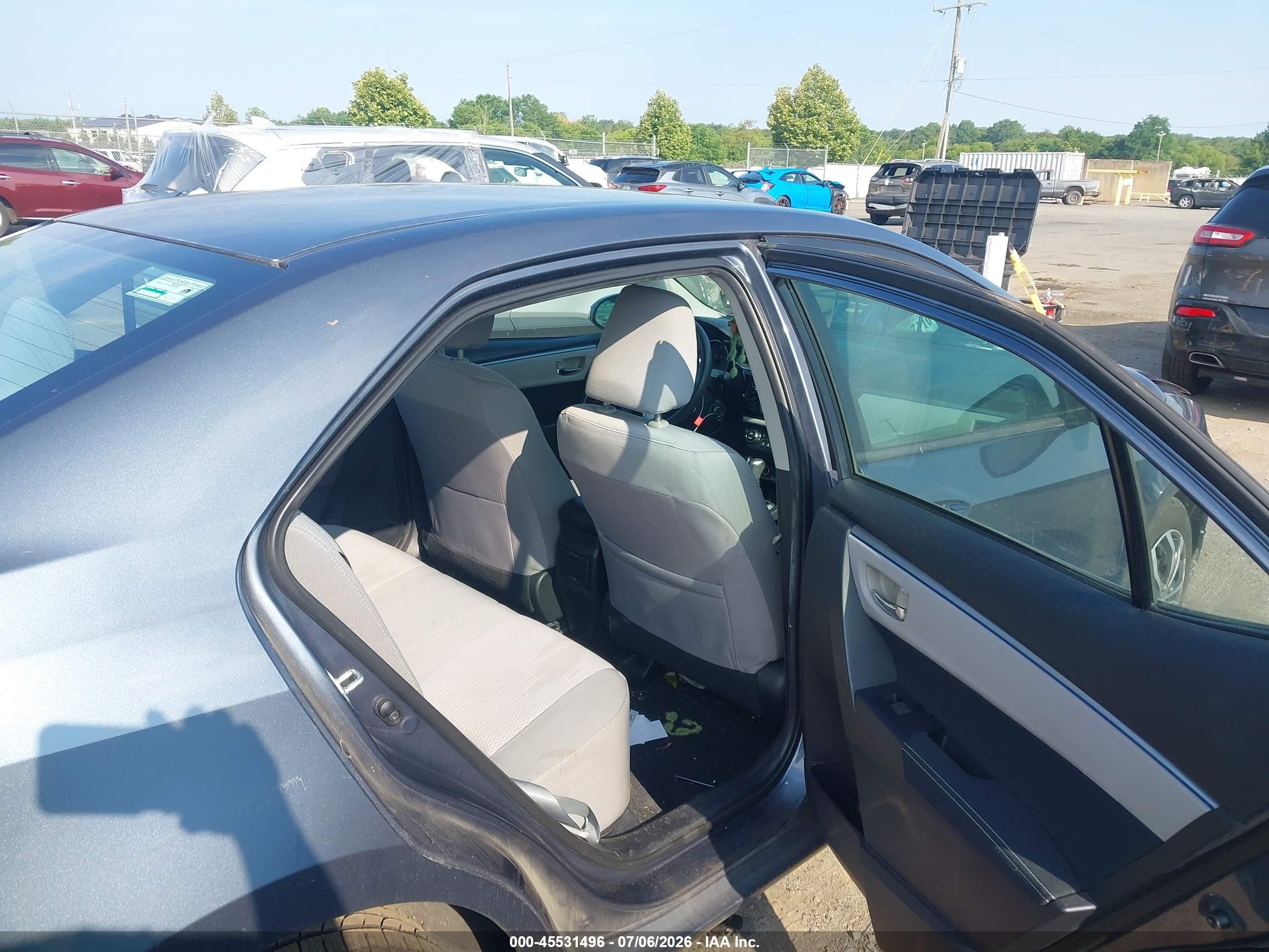 2014 Toyota Corolla Le Gray vin: 2T1BURHE6EC095081
