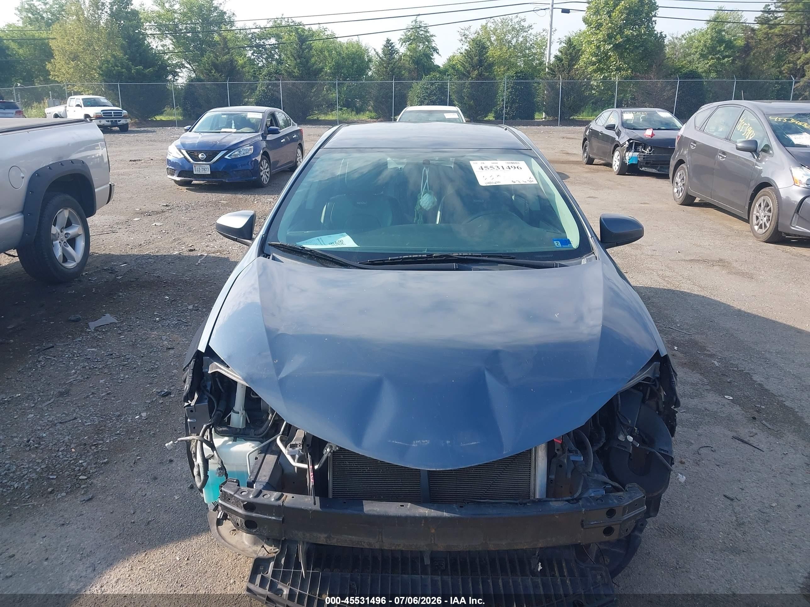 2014 Toyota Corolla Le Gray vin: 2T1BURHE6EC095081